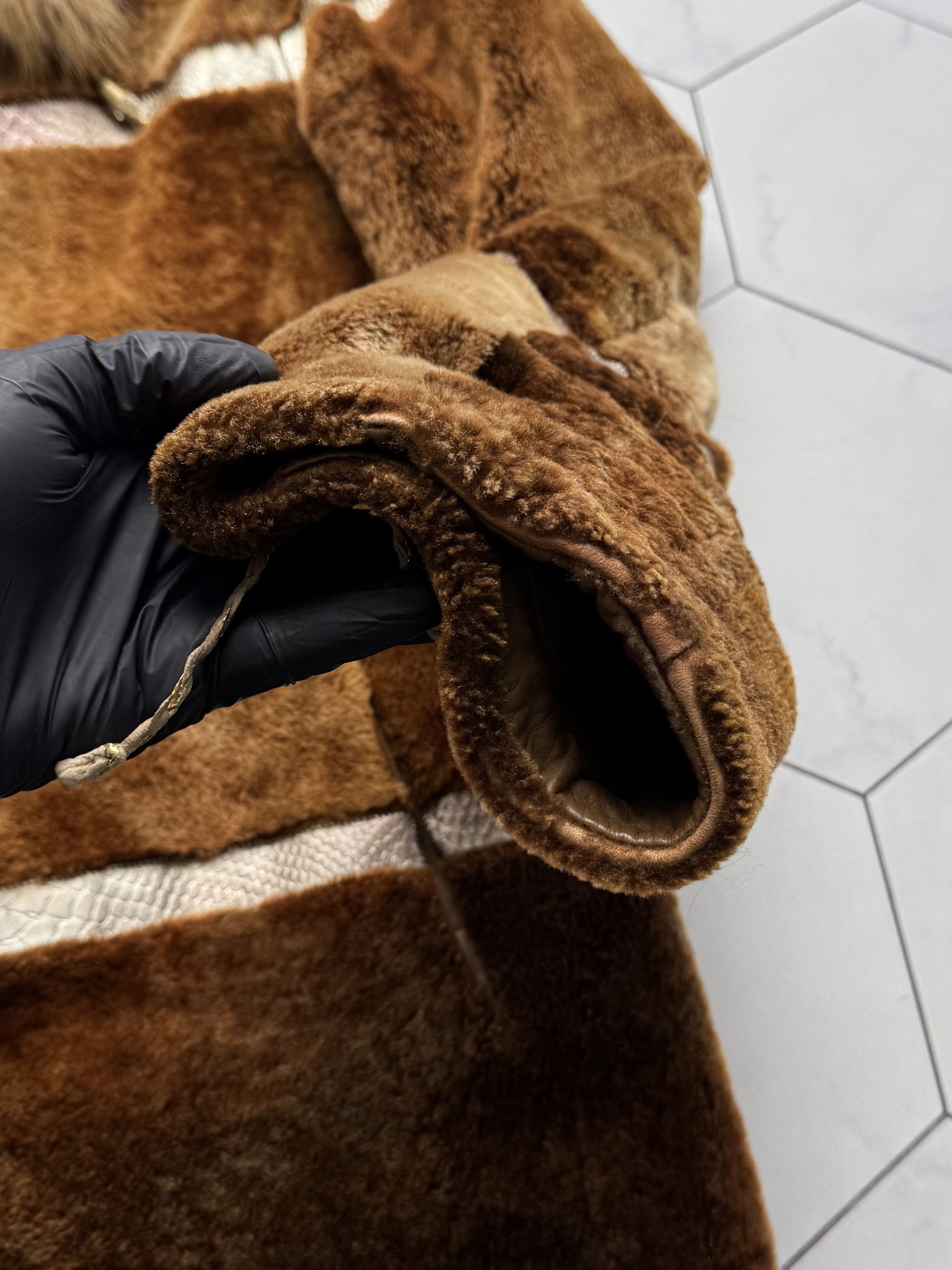 Vintage Vintage Real Sheepskin Coat (B250)D15E2 Size M / US 6-8 / IT 42-44 - 8 Thumbnail