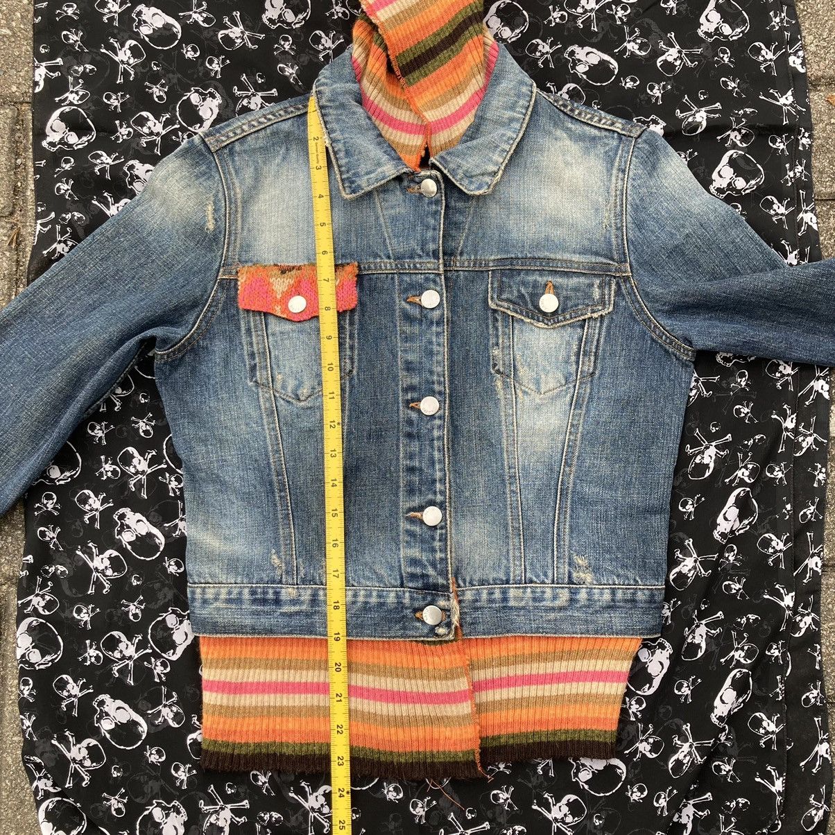 Miss Sixty Miss Sixty 2000’s Italy Denim Distressed Faded Knit Details Size M / US 6-8 / IT 42-44 - 24 Thumbnail