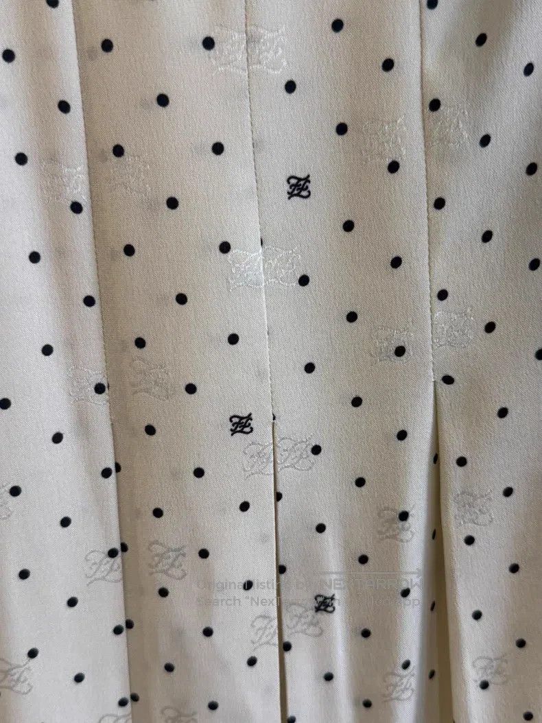 Fendi Fendi Polka Dot Skirt, Beige Size 24" / US 00 / IT 34 - 3 Thumbnail