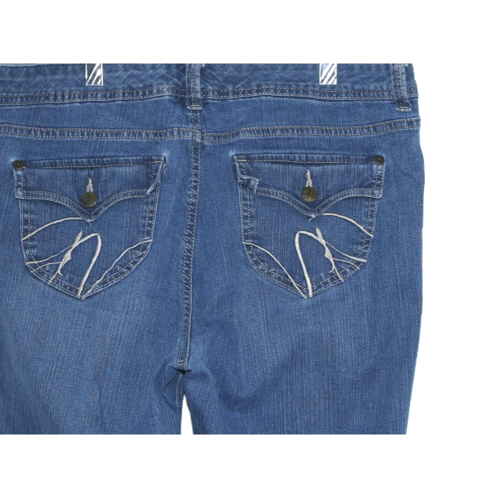 Gloria Vanderbilt Gloria Vanderbilt Amanda Medium Jeans 16 Women's Blue 35X30 High Rise Straight Zip Inseam 30 Comment: VG Size 38" / US 16 / IT 52 - 5 Thumbnail