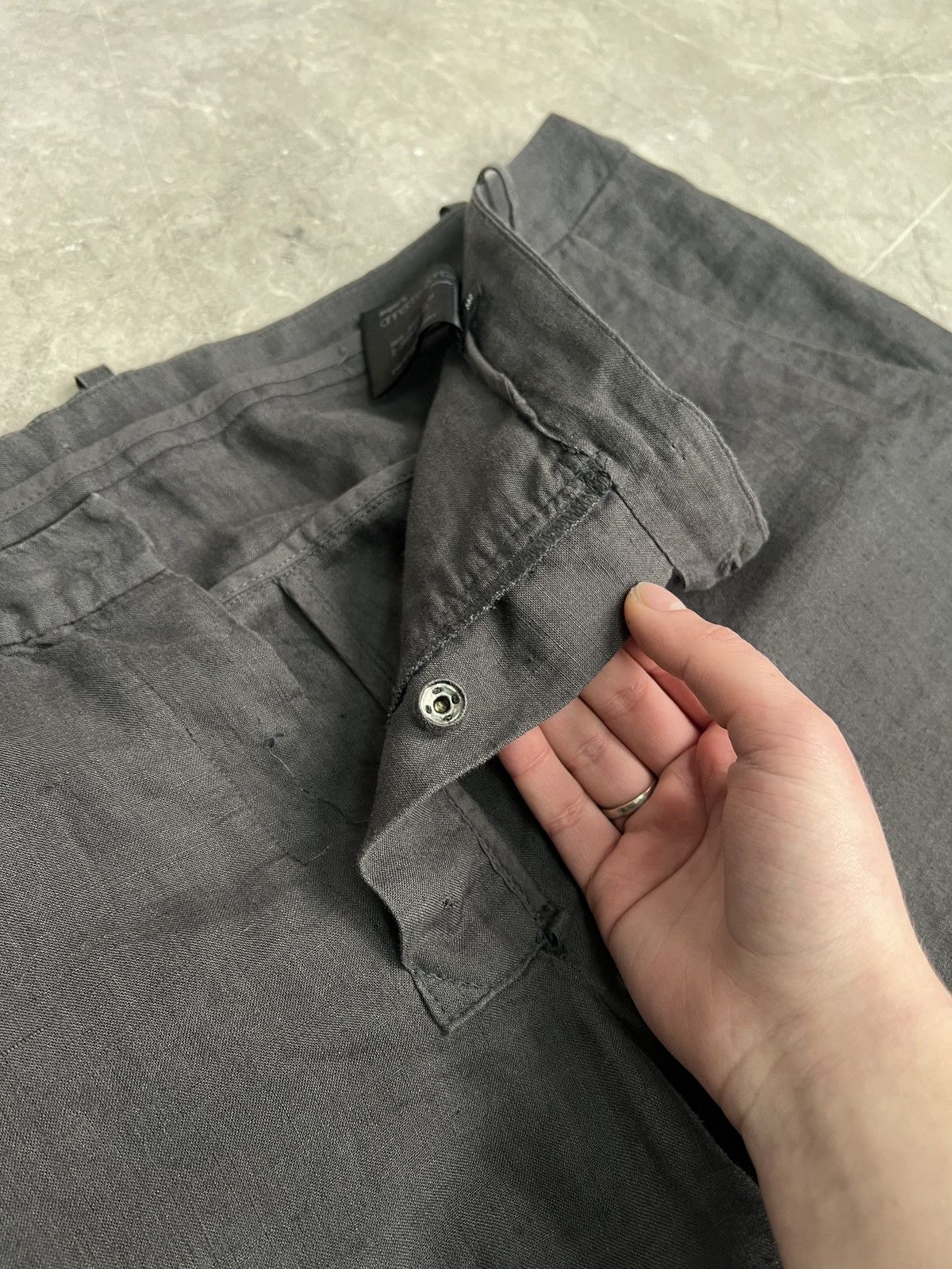 Army Of Me Linen avant Garde assymetrical baggy pants Size US 32 / EU 48 - 5 Thumbnail