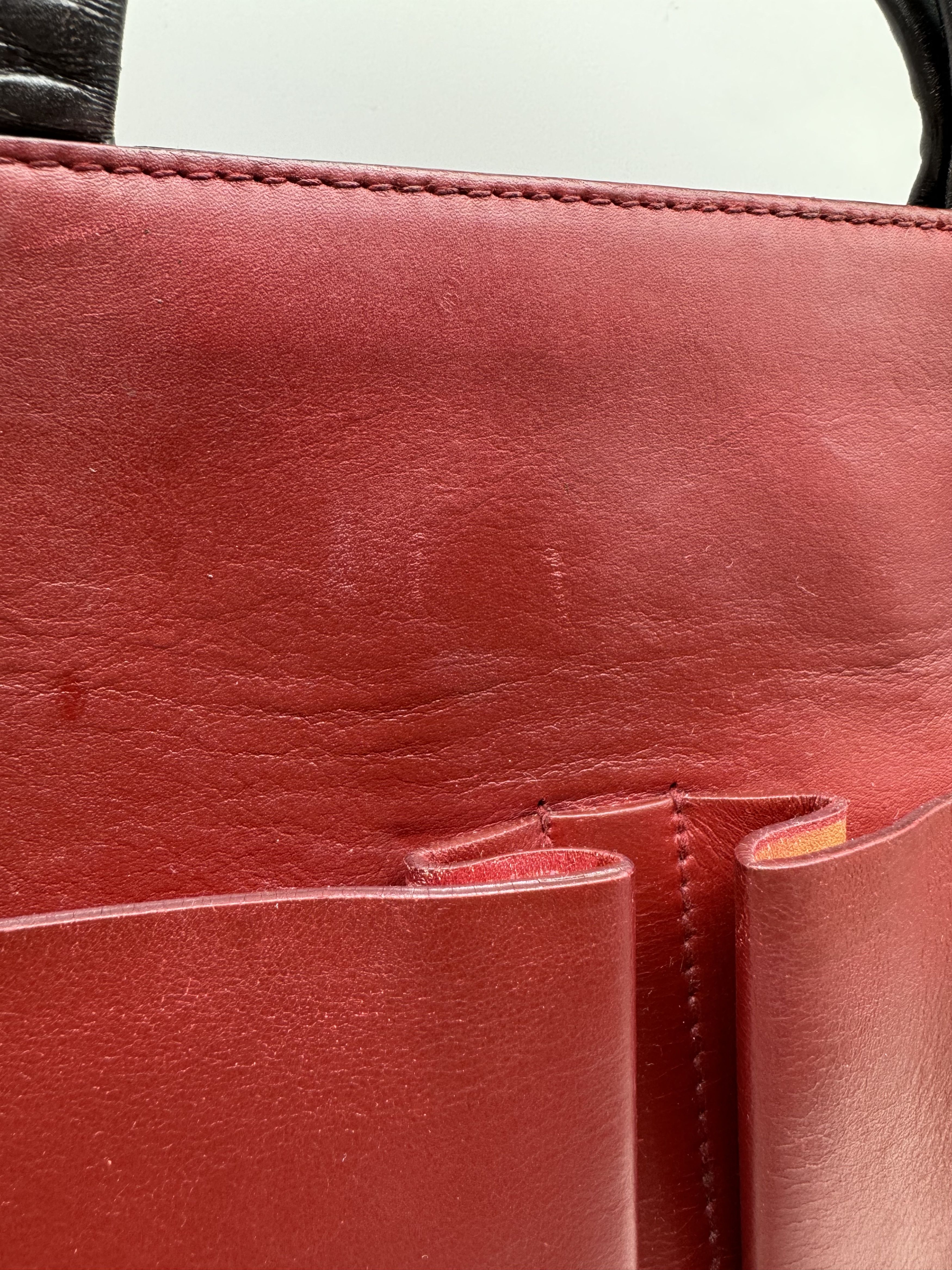 Bally Bally Bordeaux Leather Tote Handbag Size ONE SIZE - 6 Thumbnail