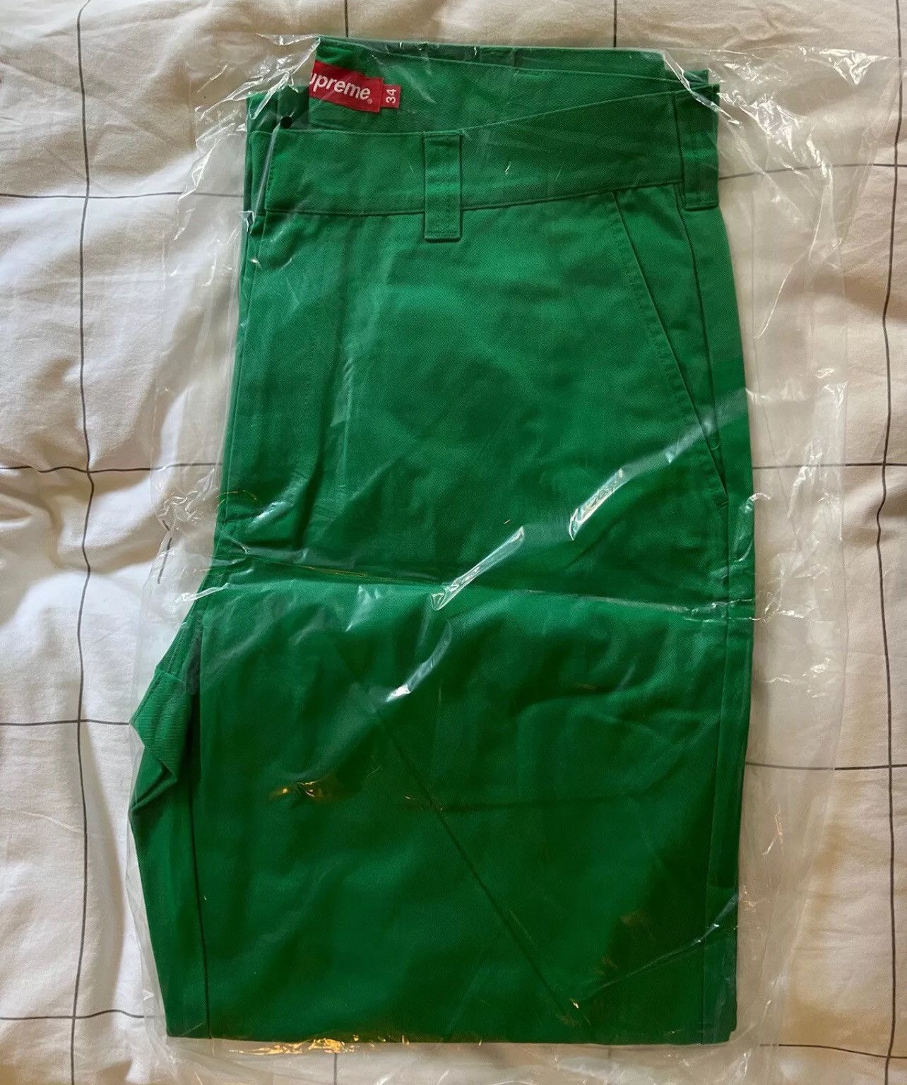 Supreme Supreme SS23 Work Pant Green Size 34 Heavy Cotton Blend Size US 34 / EU 50 - 3 Thumbnail