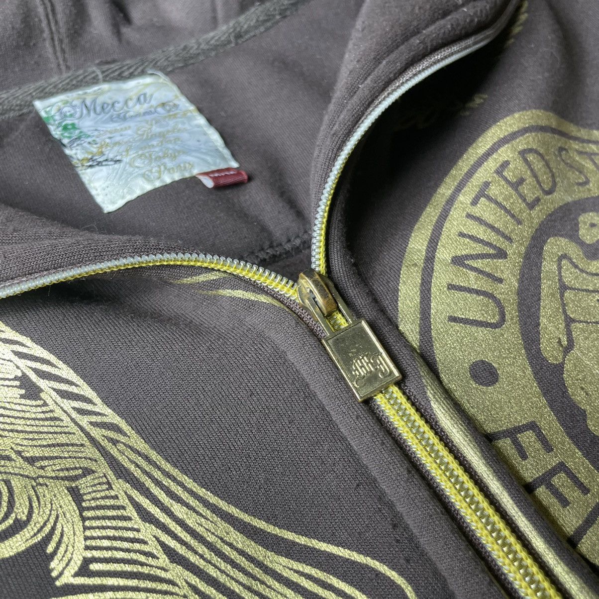 Other VTG Hundred Dollar Bill Graphic Zip Hoodie–Gold Full Print Size US L / EU 52-54 / 3 - 5 Thumbnail