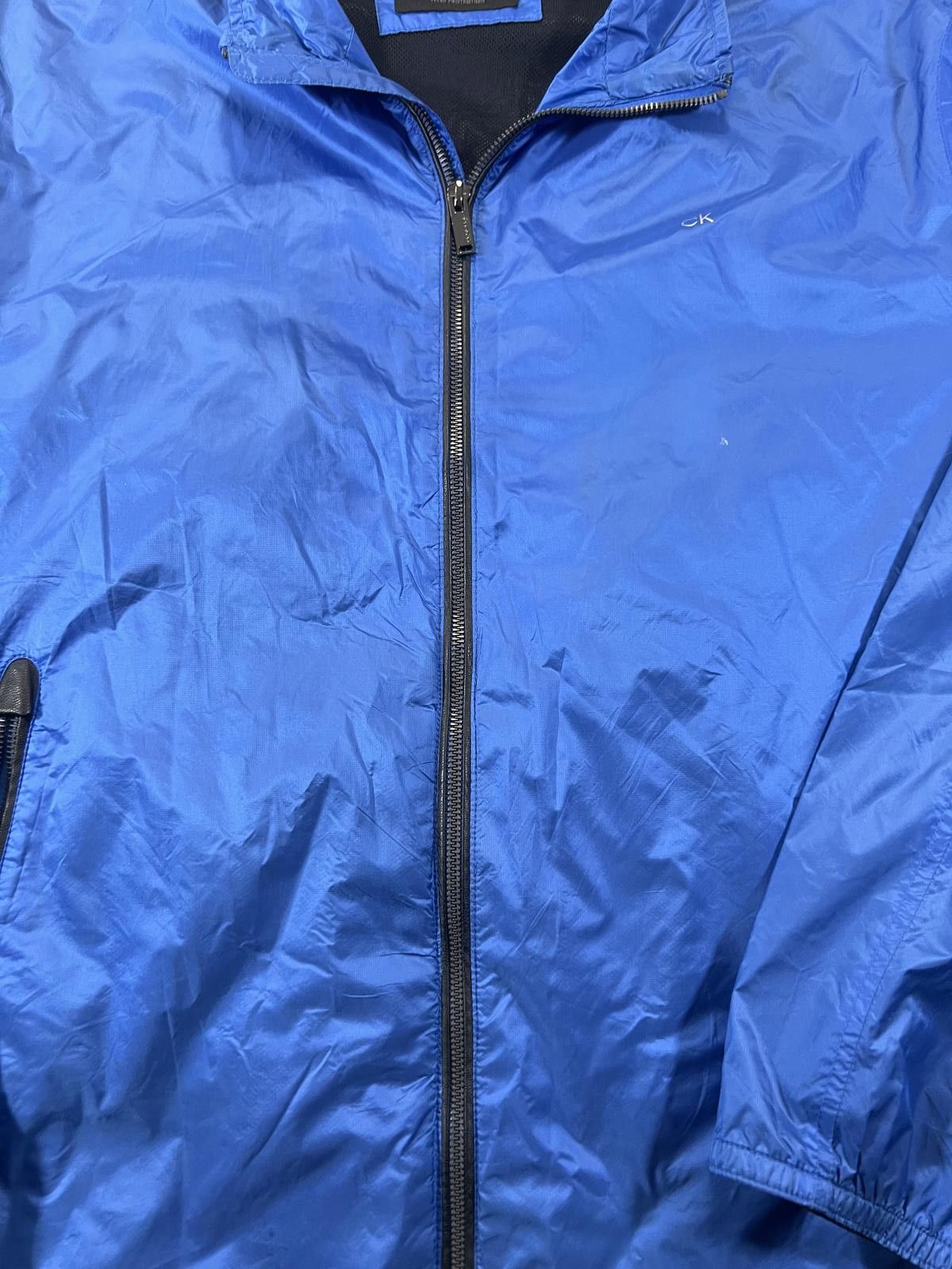 Calvin Klein Calvin Klein Men's Blue Lightweight Windbreaker Jacket Size US XL / EU 56 / 4 - 2 Thumbnail