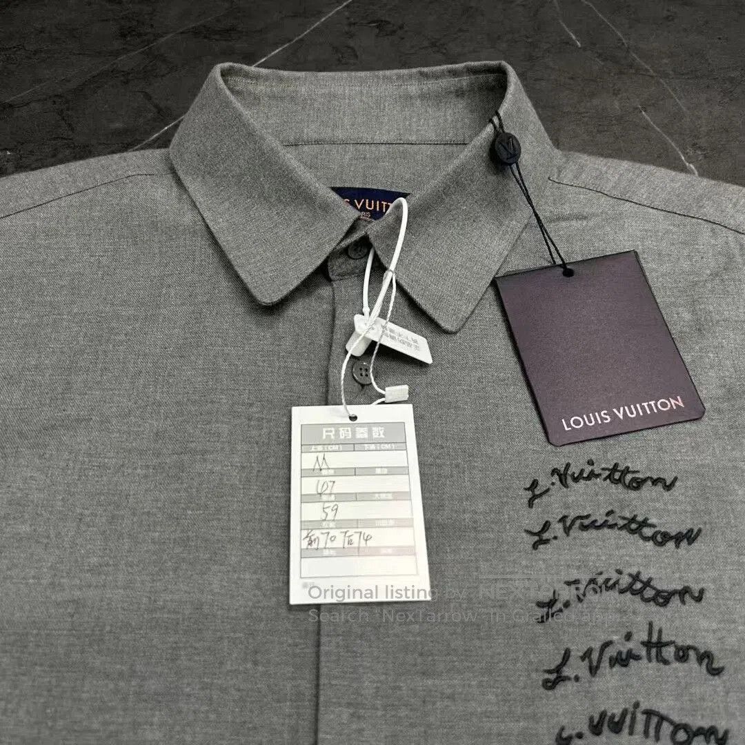 Louis Vuitton Louis Vuitton Embroidered Logo Shirt M Size. Size US M / EU 48-50 / 2 - 3 Thumbnail