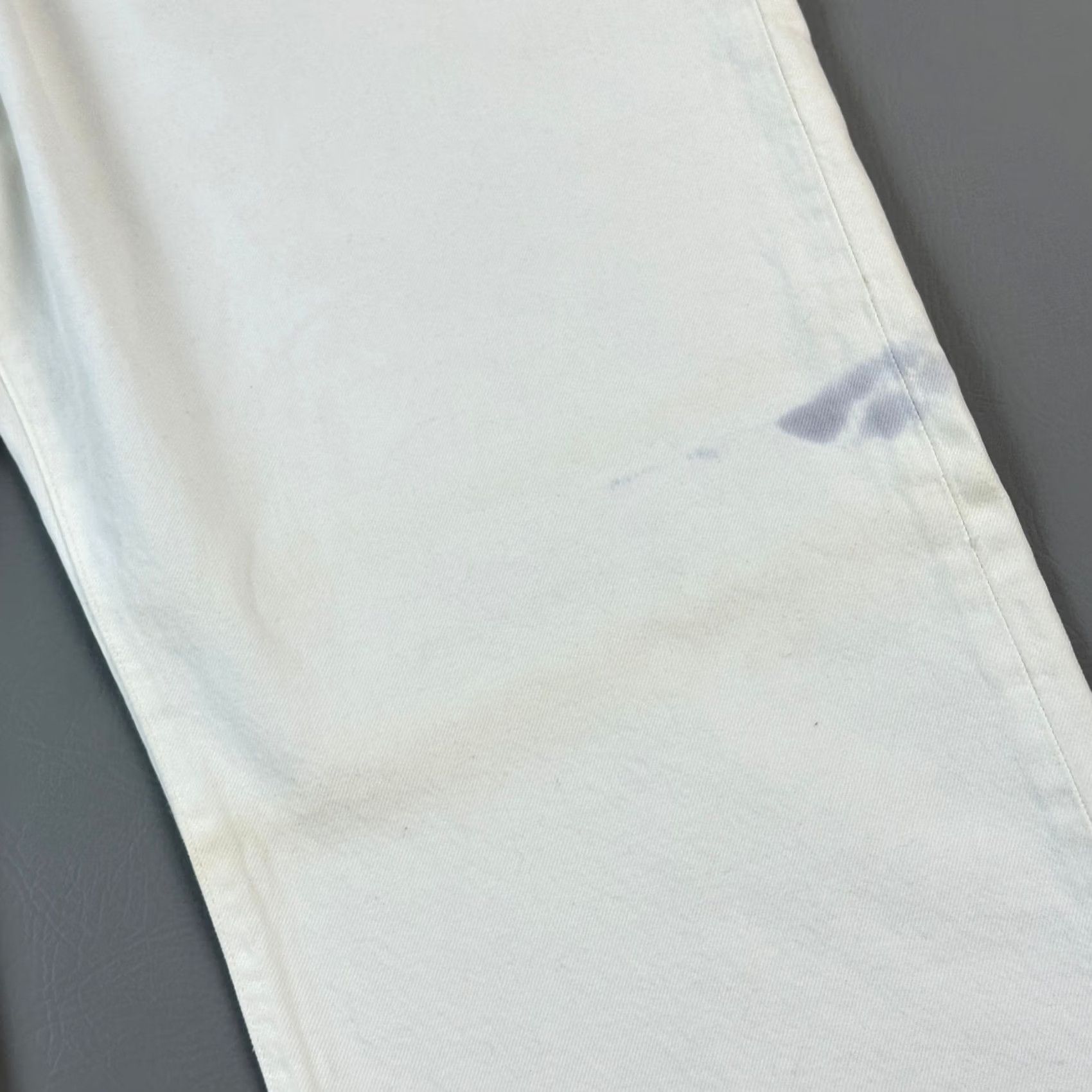 Levi's VINTAGE Levi's 501 Jeans Mens Big & Tall 52x34 White Denim Original Fit Button Fly Casual Size US 36 / EU 52 - 2 Thumbnail