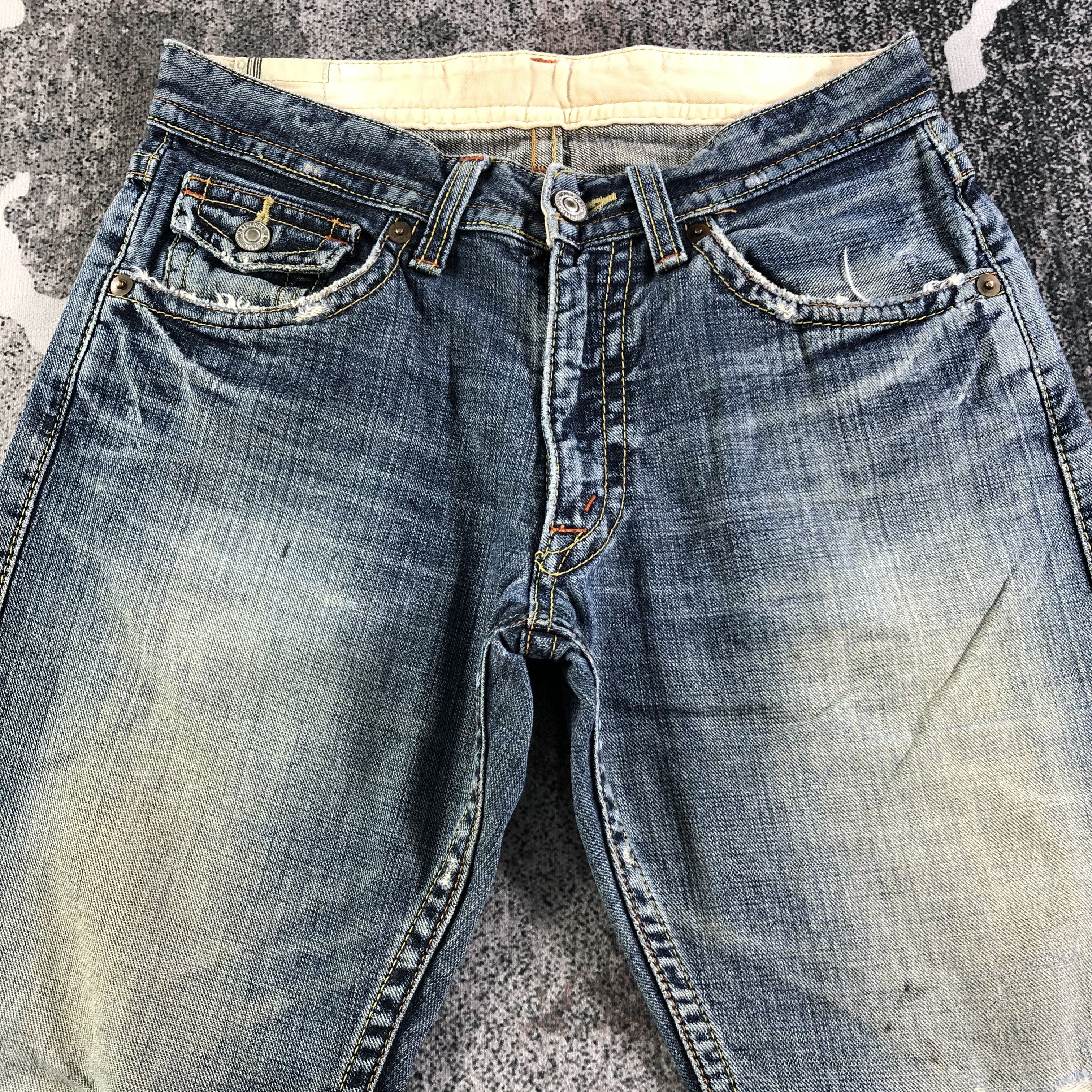 Vintage Gl Heart X Fundamental Jeans Ripped Denim Kj2234 in Blue, Men's (Size 30) — image 3 of 6