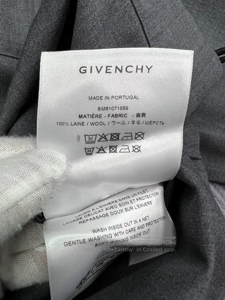 Givenchy Givenchy Wool Jacket Coat Dark Grey Size US M / EU 48-50 / 2 - 7 Thumbnail