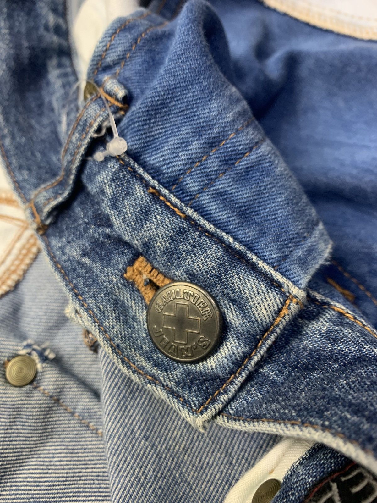 Jean Paul Gaultier 🐍 Archive Jean Paul Gaultier Patchwork Jeans Size US 31 - 6 Thumbnail