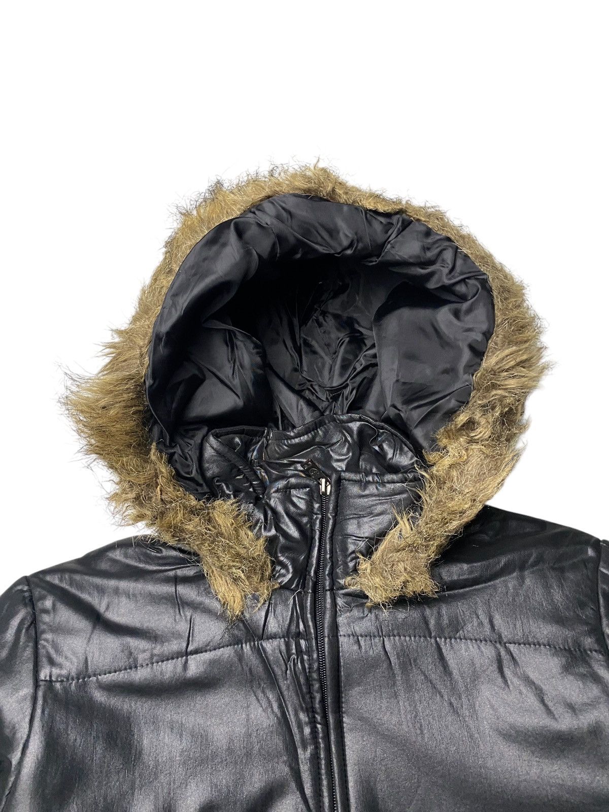If Six Was Nine 2000's Mignon Fur Black Puffer Jacket Size US M / EU 48-50 / 2 - 7 Thumbnail
