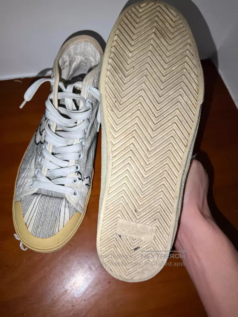Saint Laurent Paris Saint Laurent Paris Explosive Boxing Embroidered High-Top Size US 8 / EU 41 - 4 Thumbnail