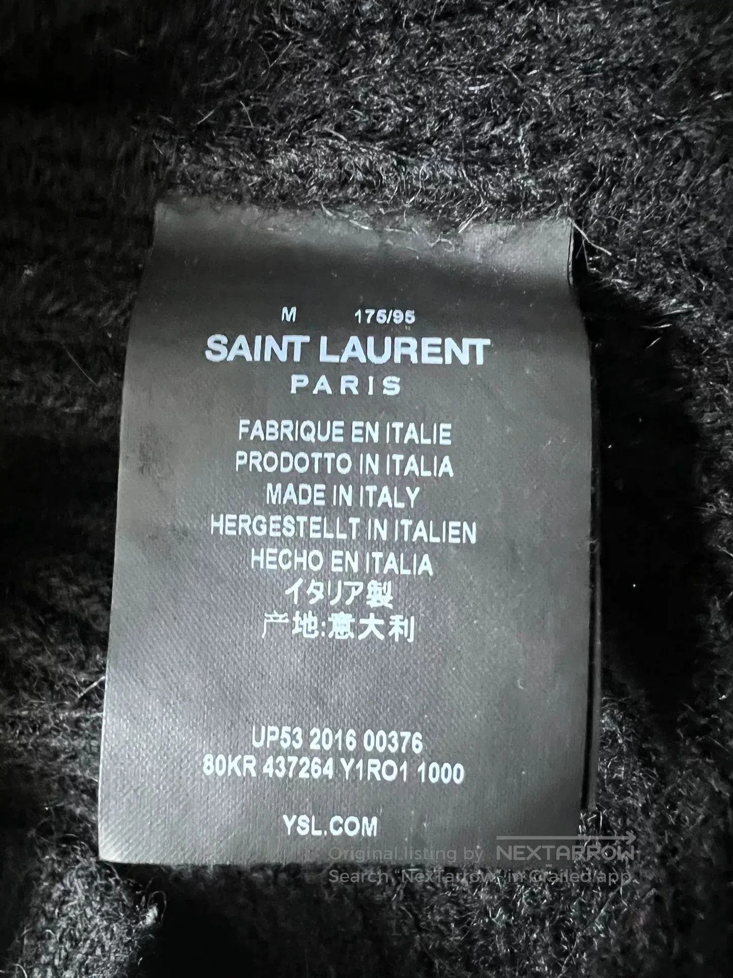 Saint Laurent Paris Saint Laurent Black Knit Cardigan Sweater. Size US M / EU 48-50 / 2 - 6 Thumbnail