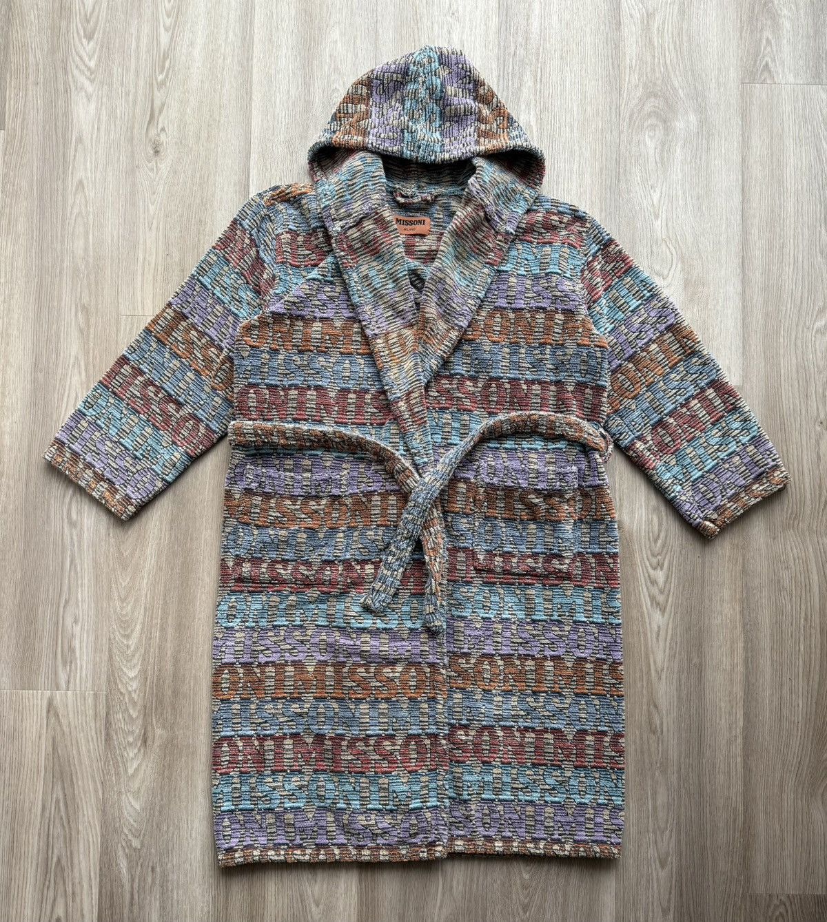 Missoni Missoni Multicolor Monogram Bathrobe With Belt Unisex Size ONE SIZE - 4 Thumbnail