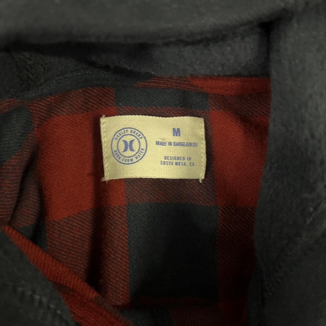 Hurley Crazy Vintage Y2K/2000s Hurley Hooded Striped Button Up Long Sleeve Brand New Shirt! Size US M / EU 48-50 / 2 - 6 Thumbnail