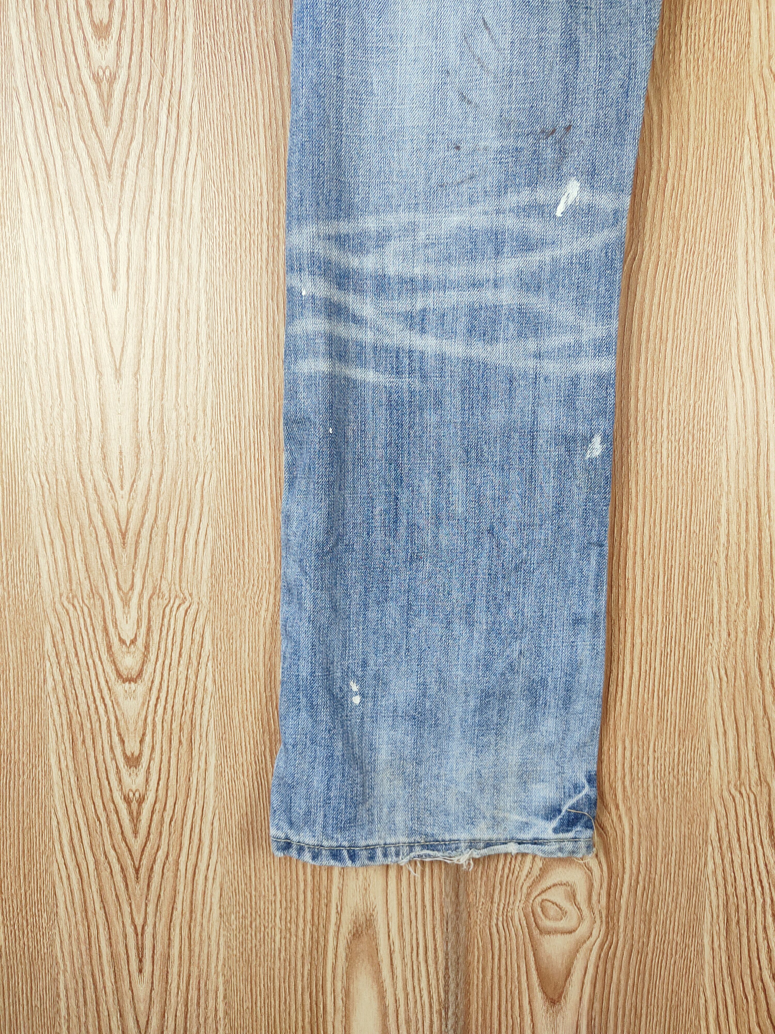 Abercrombie & Fitch × Vintage Vintage Abercrombie&Fitch Blue Distressed Ripped Jeans Size 33" - 10 Thumbnail