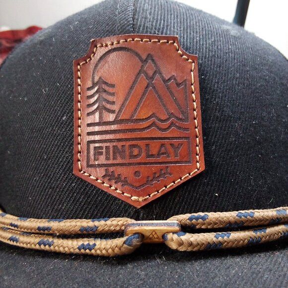 Other Findlay Leather Patch Rope Snap Back Hat Cap Size ONE SIZE - 2 Thumbnail