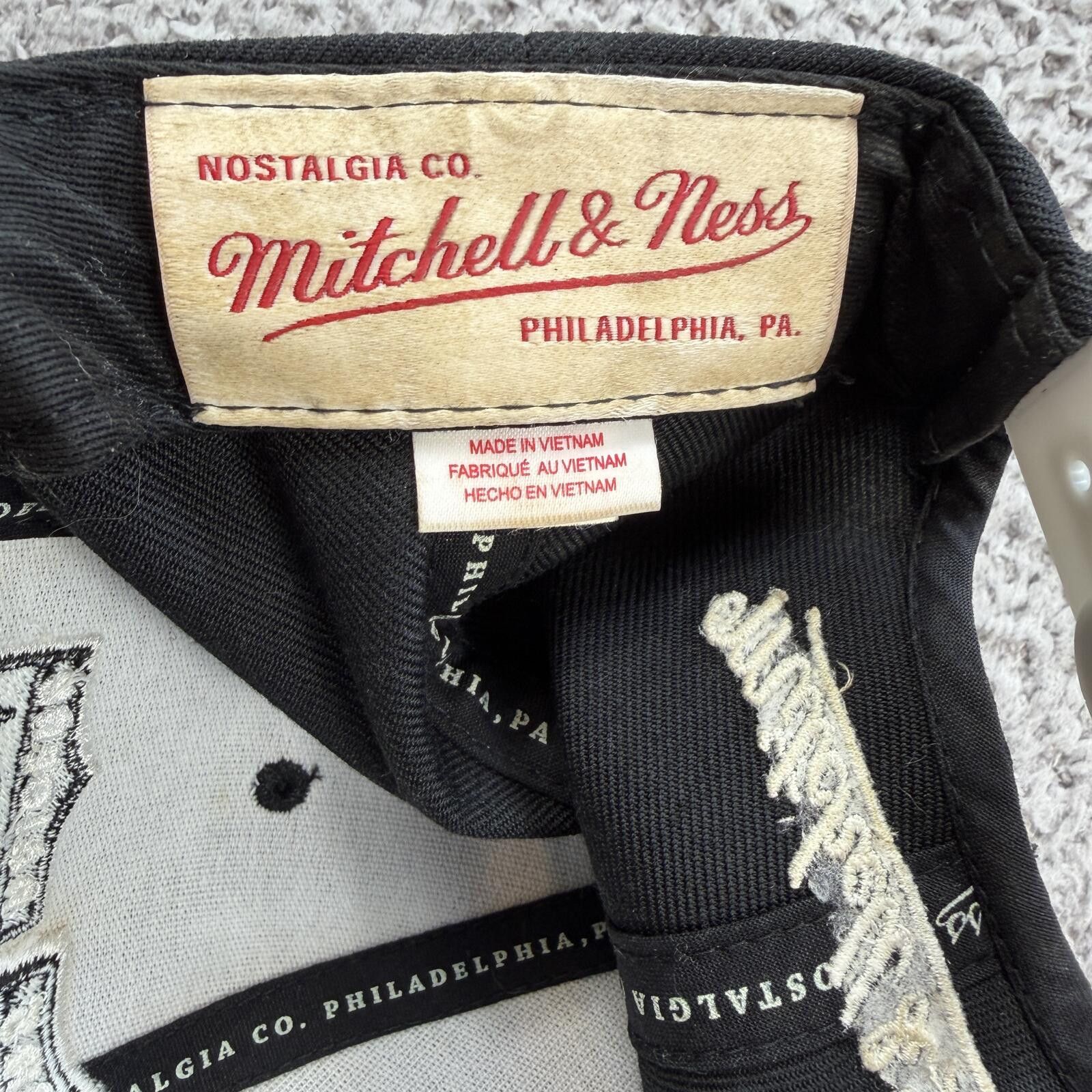 Mitchell & Ness Mitchell & Ness Las Vegas Raiders Snapback Hat Black NFL Size ONE SIZE - 3 Thumbnail