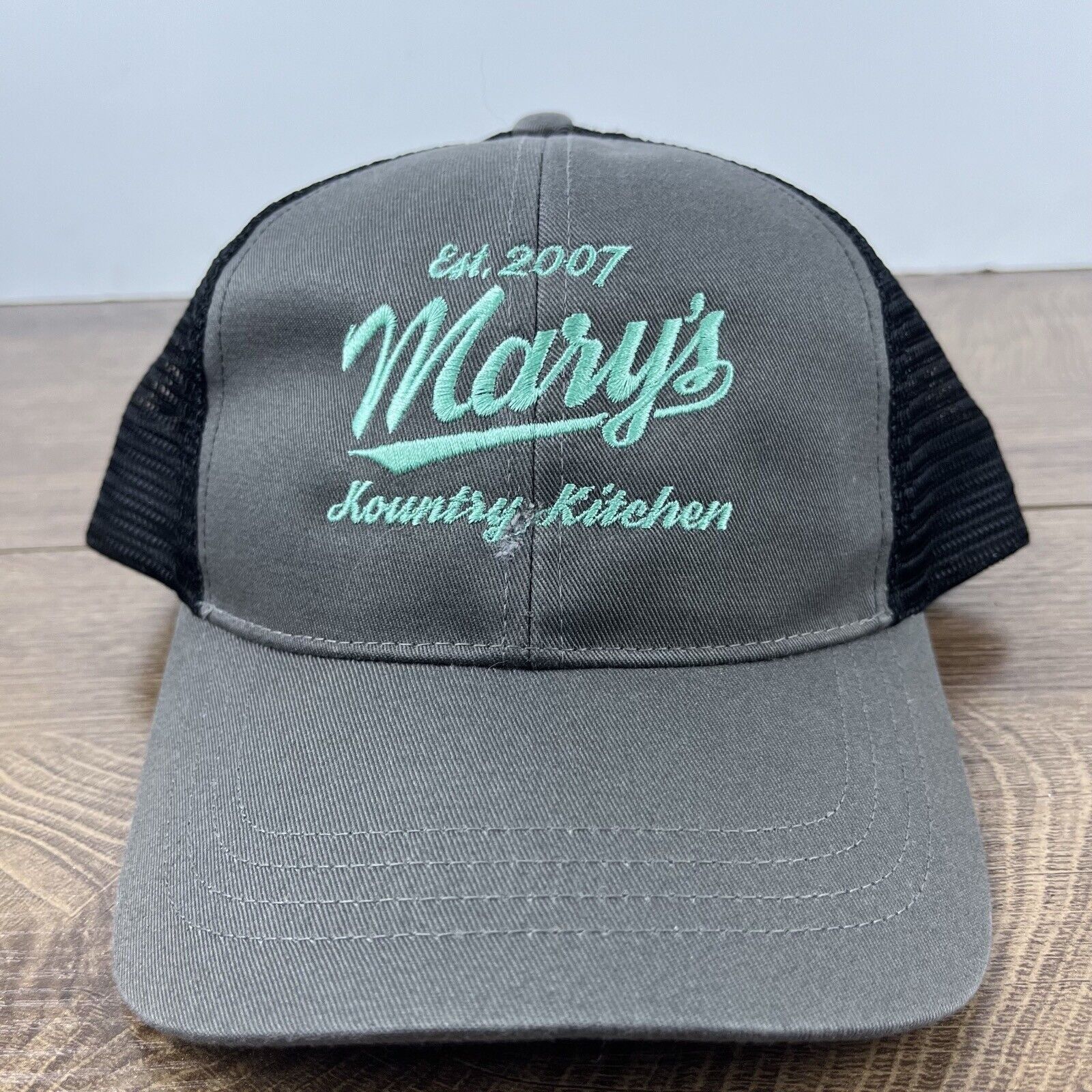 Other Marys Kountry Kitchen Hat Gray Cap Adjustable Hat Gray Adult Size ONE SIZE - 3 Thumbnail