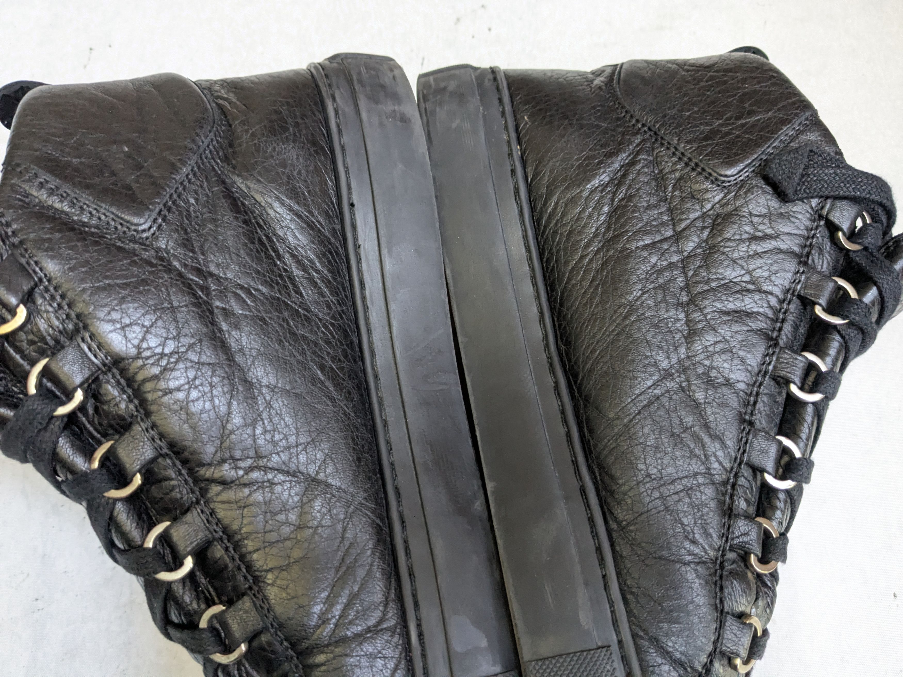Balenciaga Balenciaga Arena Sneakers Black 9 High Tops Leather Size US 9 / EU 42 - 15 Thumbnail