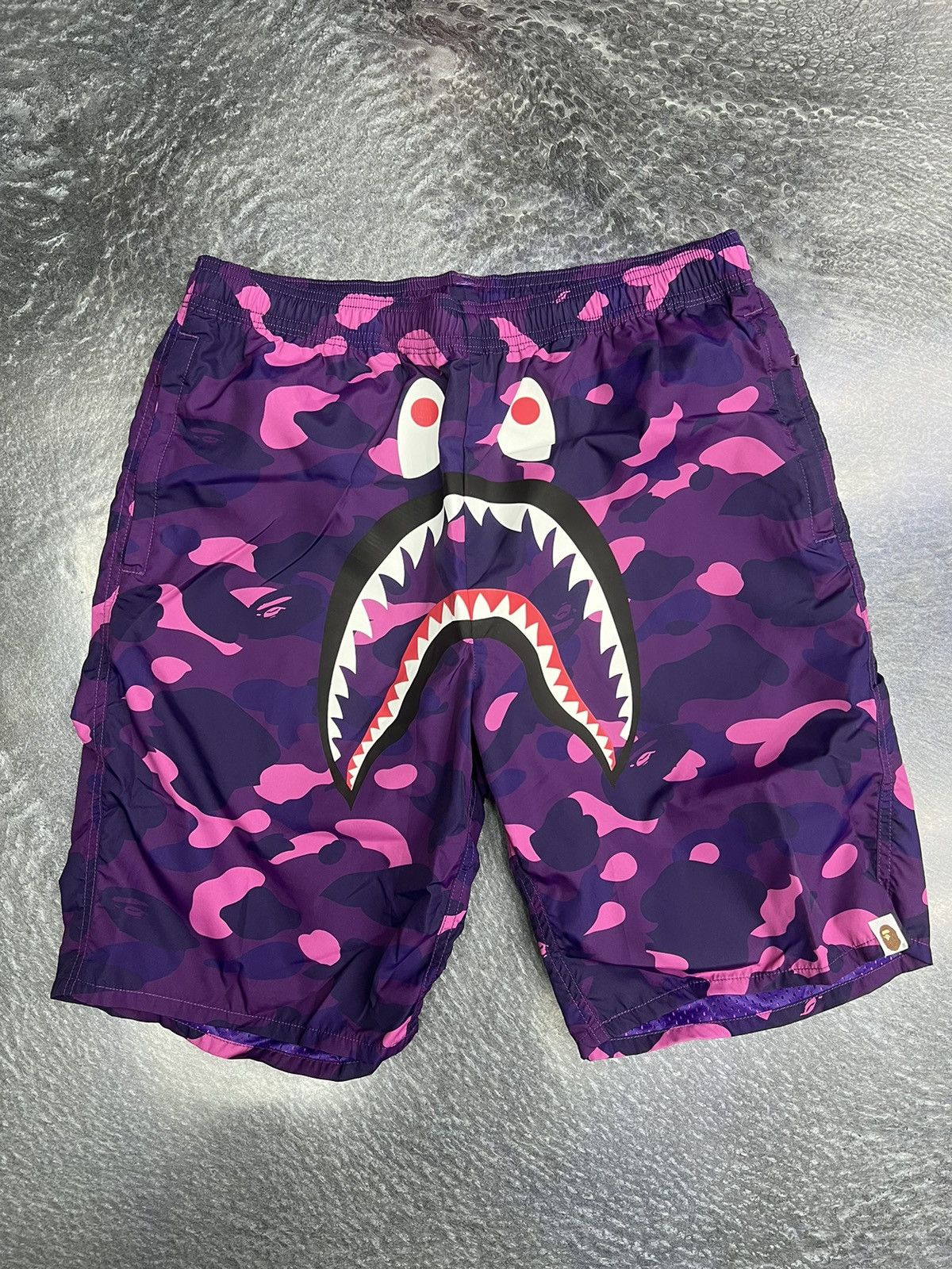 Bape Bape Color Camo Shark Beach Shorts Size US 36 / EU 52 - 1 Thumbnail