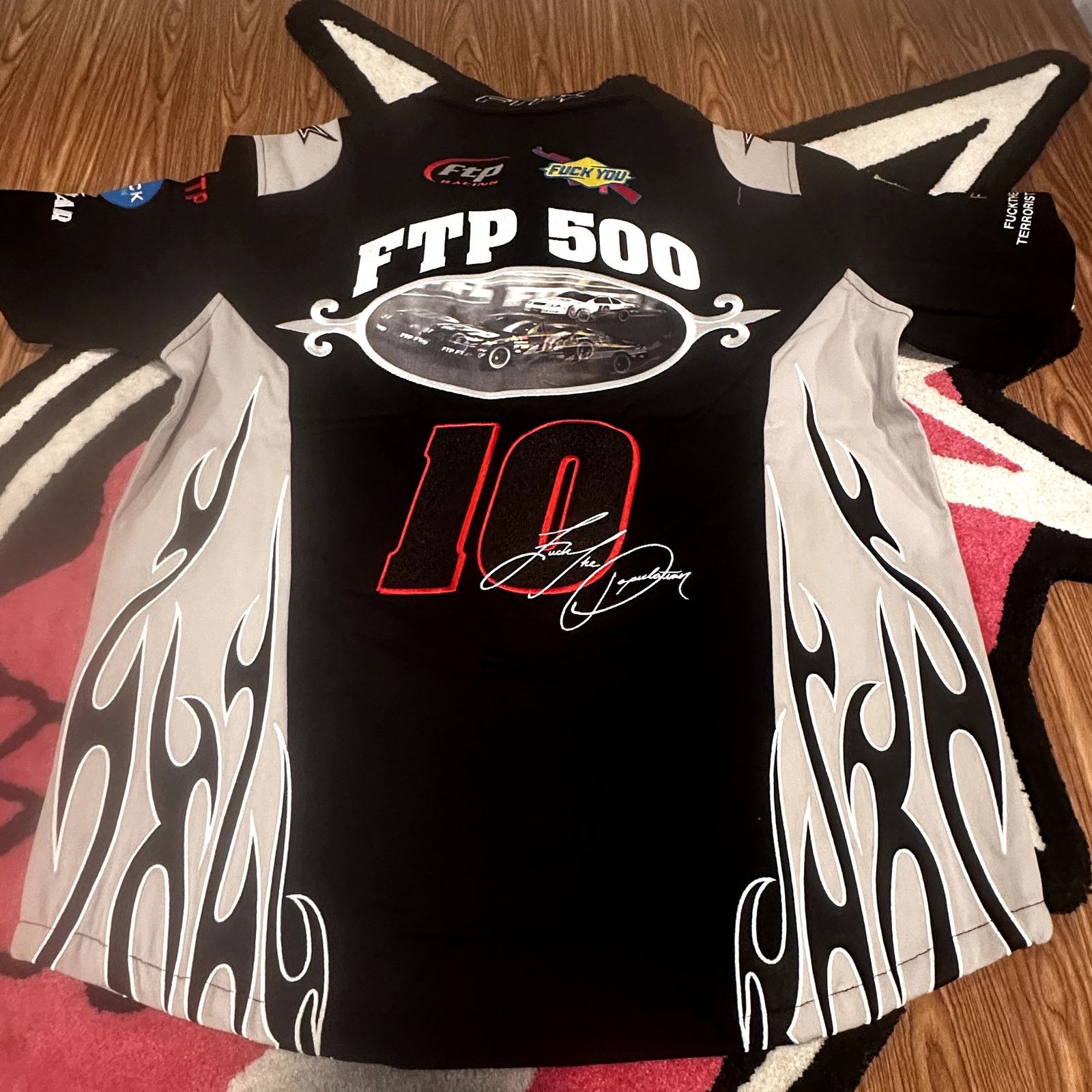 Fuck The Population FTP Raceway Button Up Shirt – Black – Large – Brand New Size US L / EU 52-54 / 3 - 7 Thumbnail
