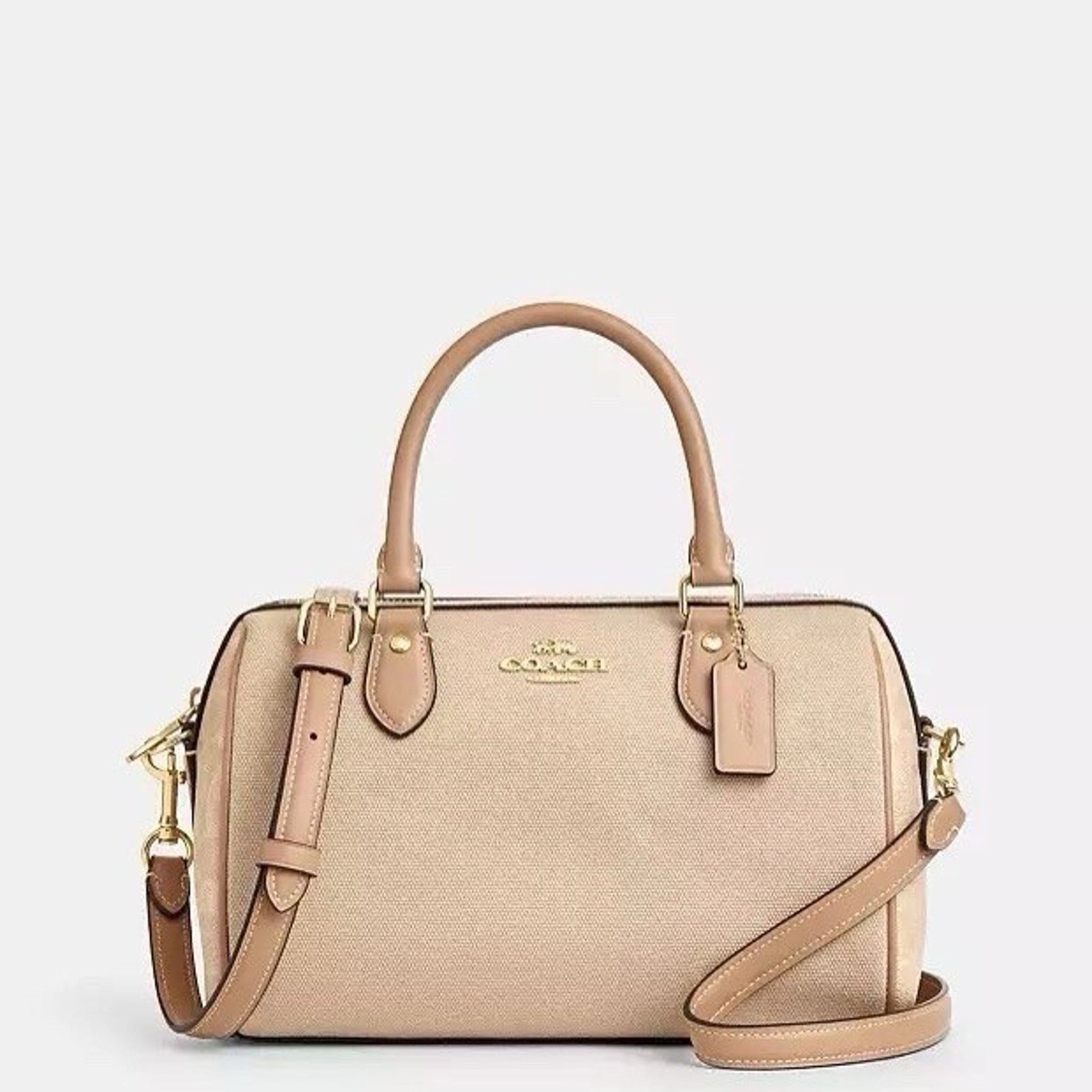 Coach NWT COACH Rowan Satchel Bag Block Dark Natural Multi CAK58 Size ONE SIZE - 5 Thumbnail