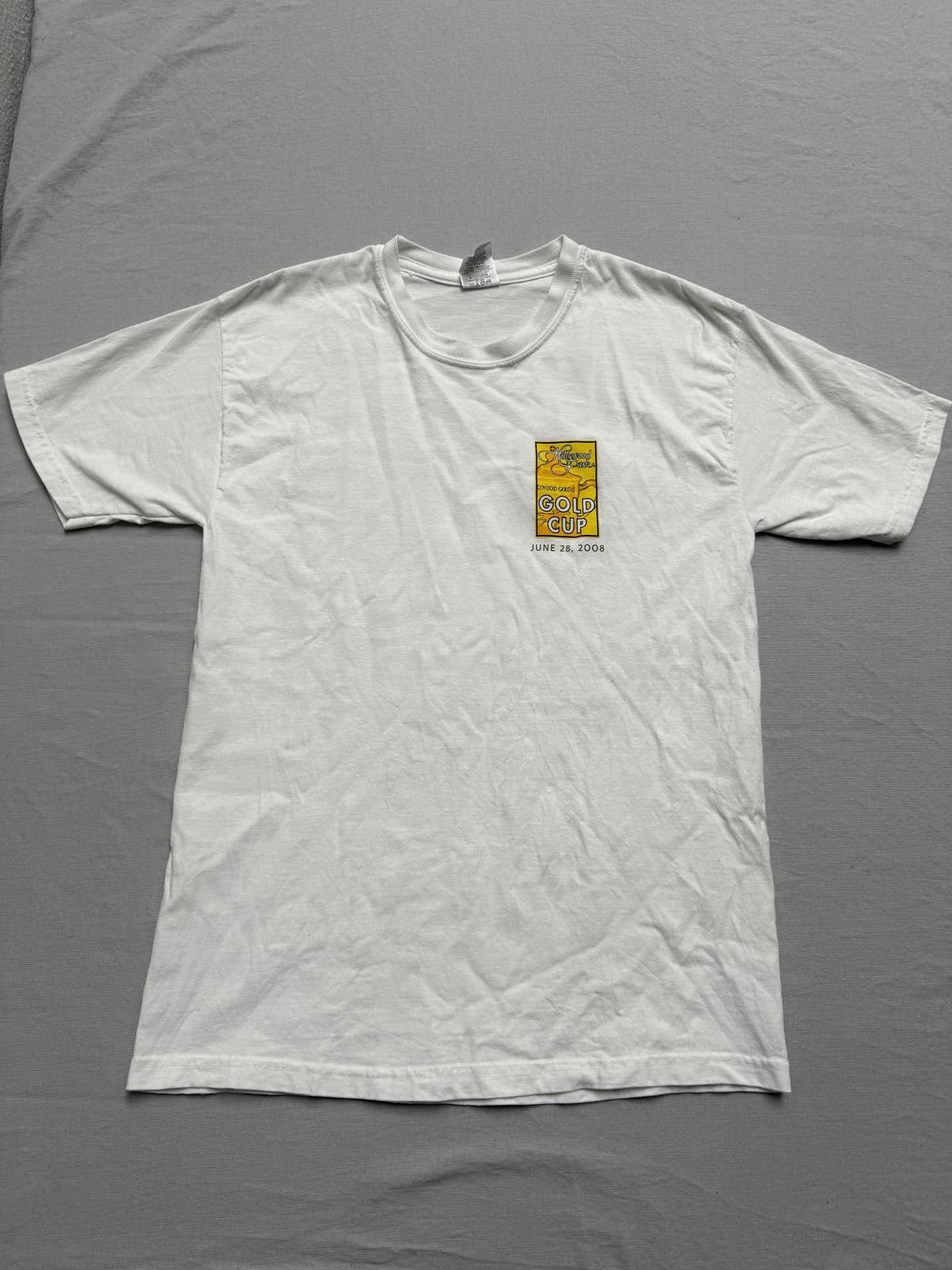 Jerzees Hollywood Park Horse Track t-shirt 2008 Gold Cup Jockey M Size US M / EU 48-50 / 2 - 2 Thumbnail