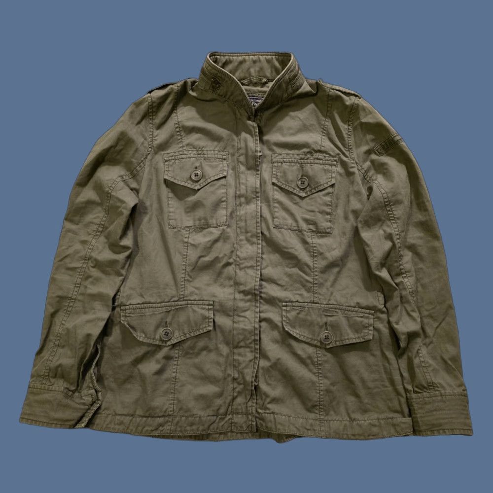 Abercrombie & Fitch Abercrombie & Fitch Women's Military Style Army Field Jacket Green Size Large Size L / US 10 / IT 46 - 1 Thumbnail