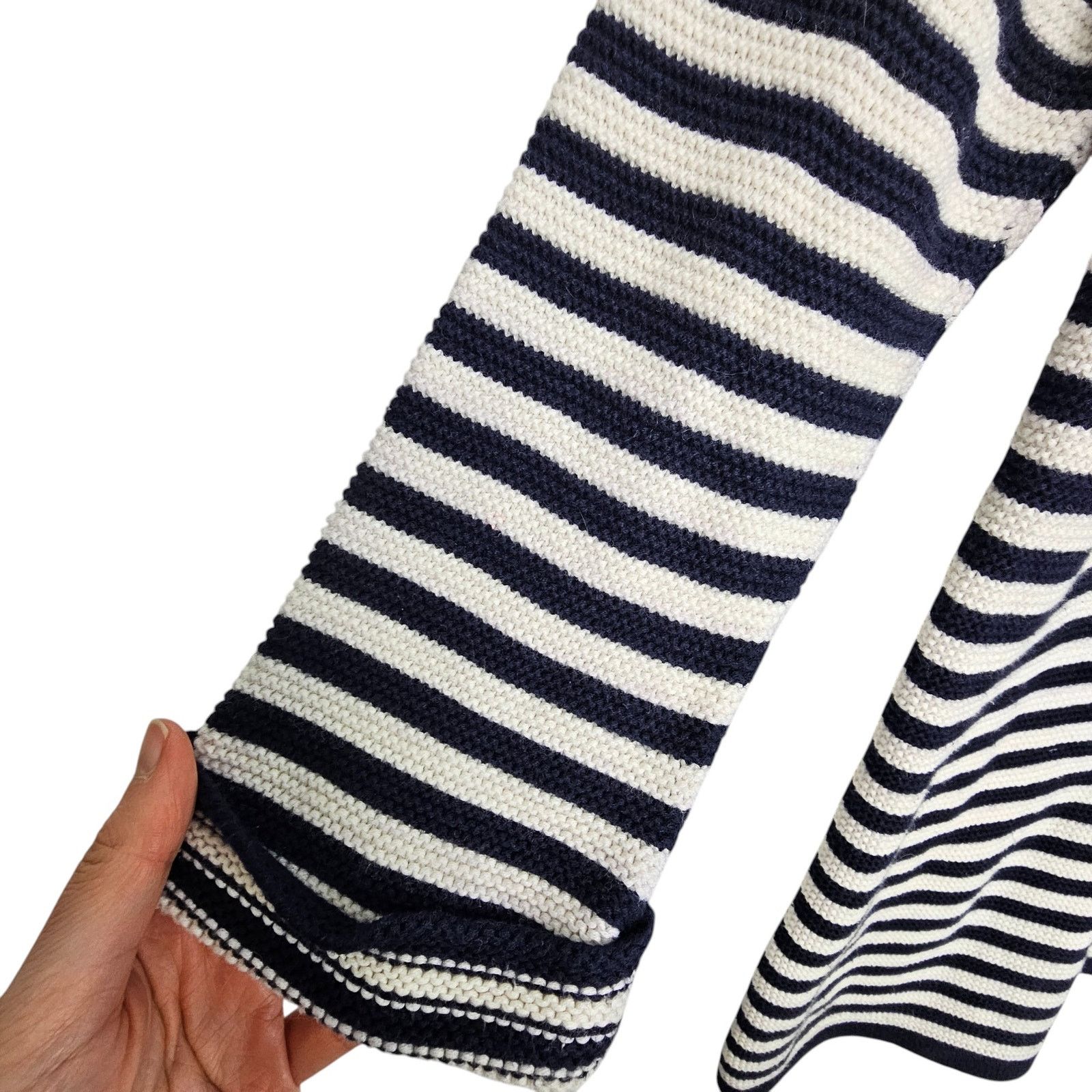 Boden Boden Womens Wool Striped Knit Sweater Sz 8 Classic Nautical Size M / US 6-8 / IT 42-44 - 4 Thumbnail