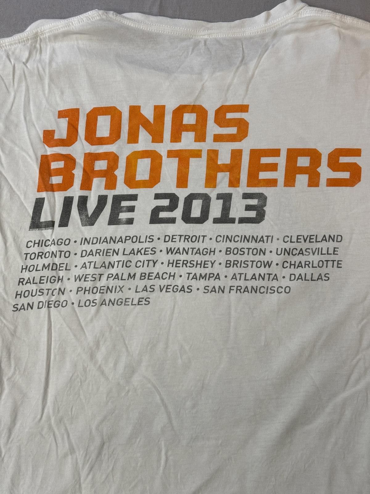 Designer Jonas Brothers T-shirt Live 2013 Tour Tee - L Size US L / EU 52-54 / 3 - 5 Thumbnail
