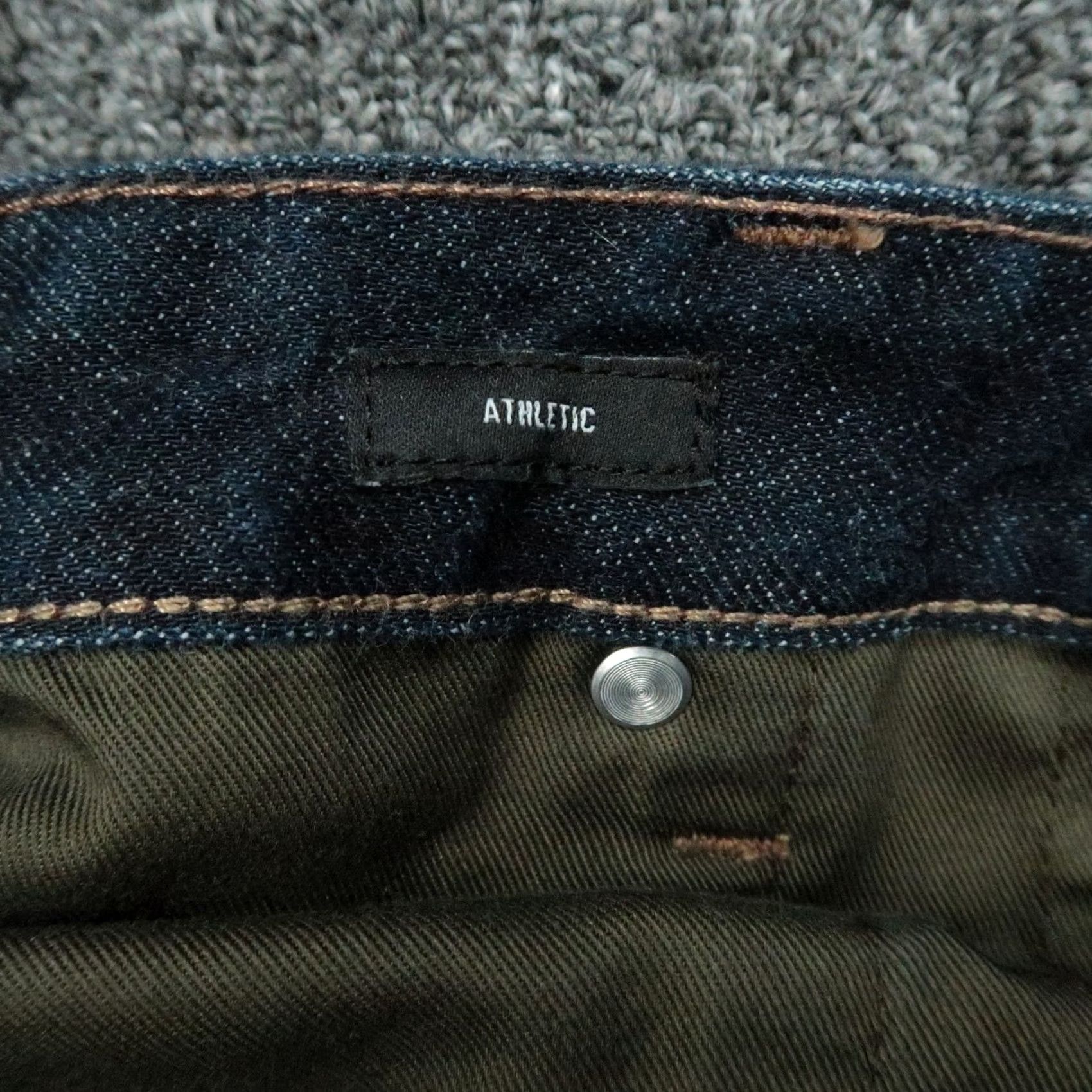 Bonobos Bonobos Jeans Mens 35x30 Blue Dark Wash Stretch Denim 5-Pocket Straight Classic 5-Pocket Design Mens Jeans Size US 35 - 7 Thumbnail