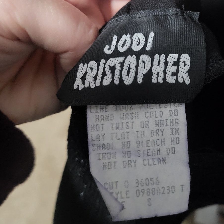 Other Vintage Jodi Kristopher Black Shimmery Sleeveless Dress - S Size S / US 4 / IT 40 - 4 Thumbnail