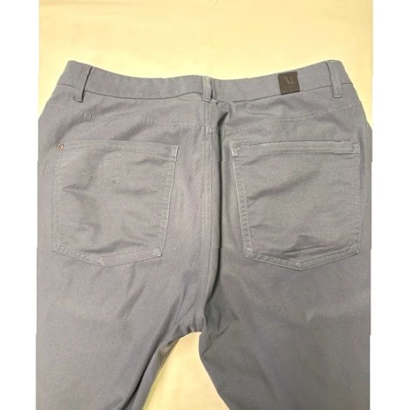 Vuori Vuori Ponto Performance Pants Gray Mens 32x27 Chino Straight Front Pockets Stretch Moisture Wicking Quick Dry Casual Workwear Travel Modern Fit Size US 32 / EU 48 - 7 Thumbnail