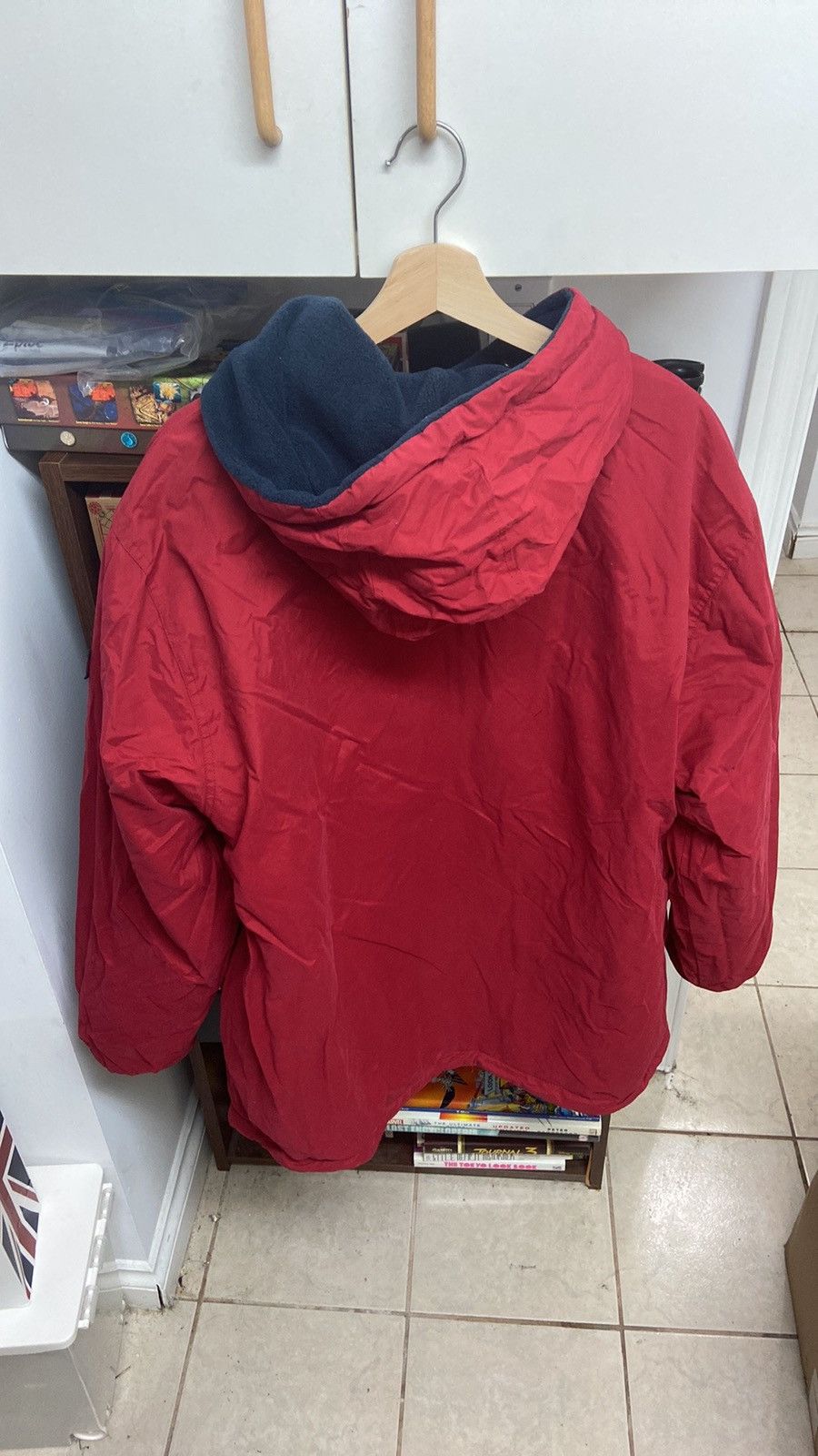 Tommy Hilfiger × Tommy Jeans × Vintage VTG Tommy Hilfiger Jeans Reversible Red/Blue Heavy Jacket Size US L / EU 52-54 / 3 - 8 Thumbnail