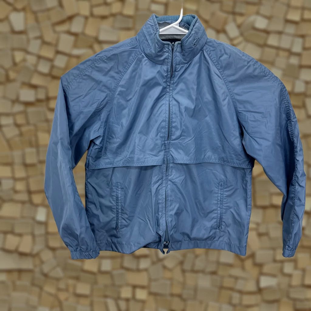Vintage VINTAGE Woolrich Jacket Womens Medium Blue Windbreaker Full Zip Packable Hood 90s Size L / US 10 / IT 46 - 1 Thumbnail