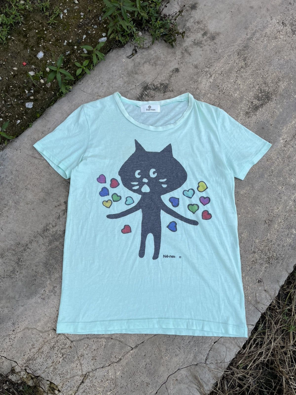 Designer × Issey Miyake × Ne-Net ⚡️RARE⚡️Ne-Net Issey Miyake Cat Face Logo Tee Japan Size US M / EU 48-50 / 2 - 1 Thumbnail