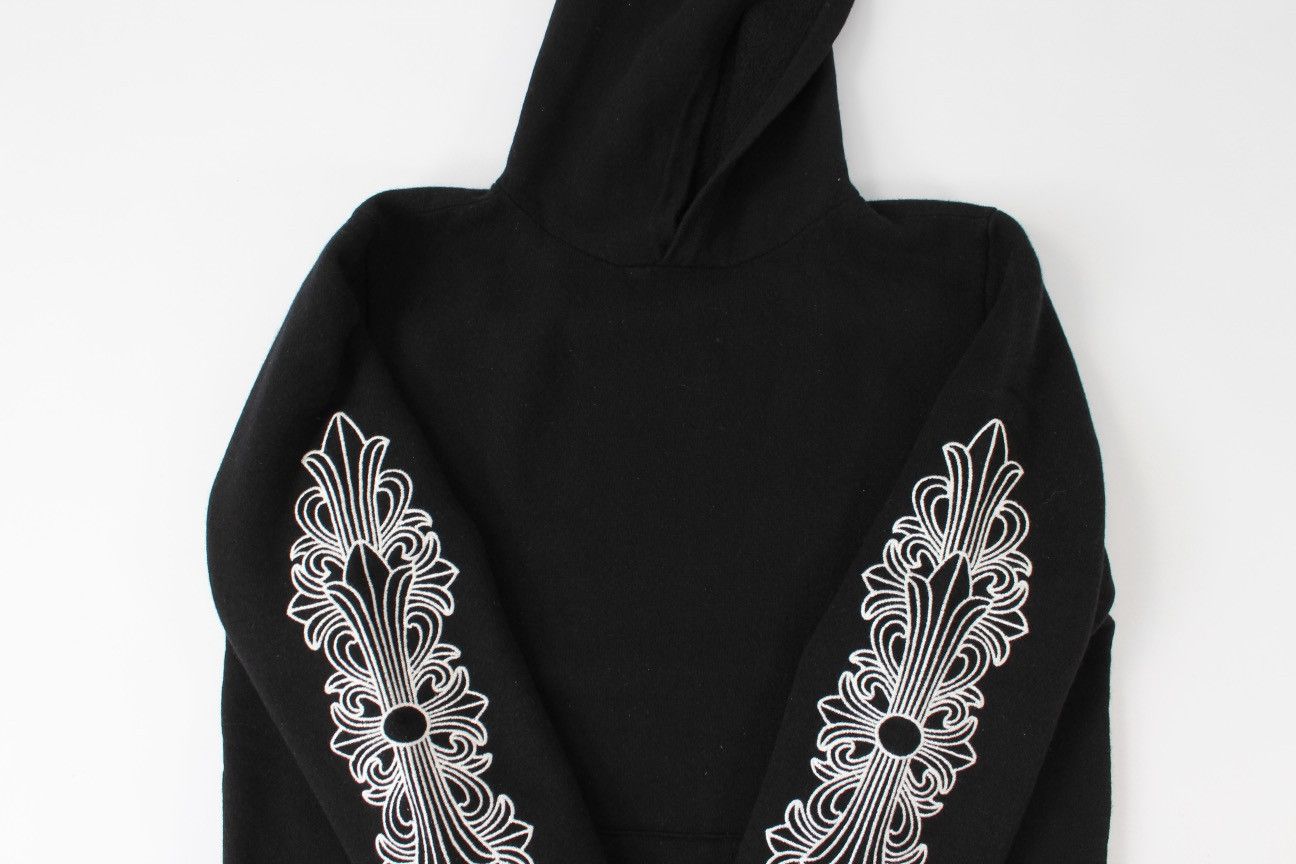 Chrome Hearts Chrome Hearts Cashmere Embroidered Floral Sleeve Hoodie Size US L / EU 52-54 / 3 - 1 Thumbnail
