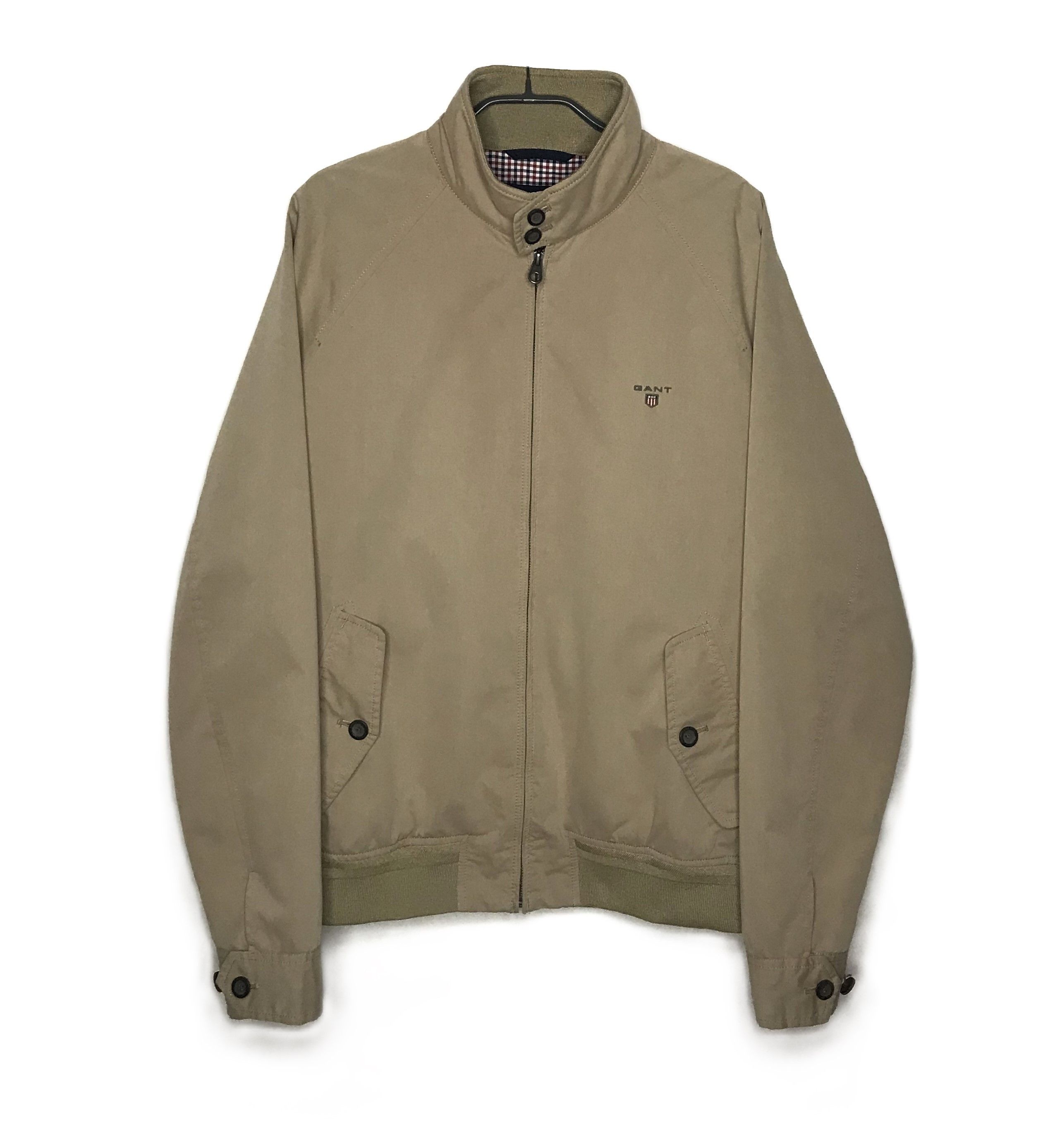 Gant Gant Mens College Zip-Up Jacket Size L Beige Size US L / EU 52-54 / 3 - 1 Thumbnail