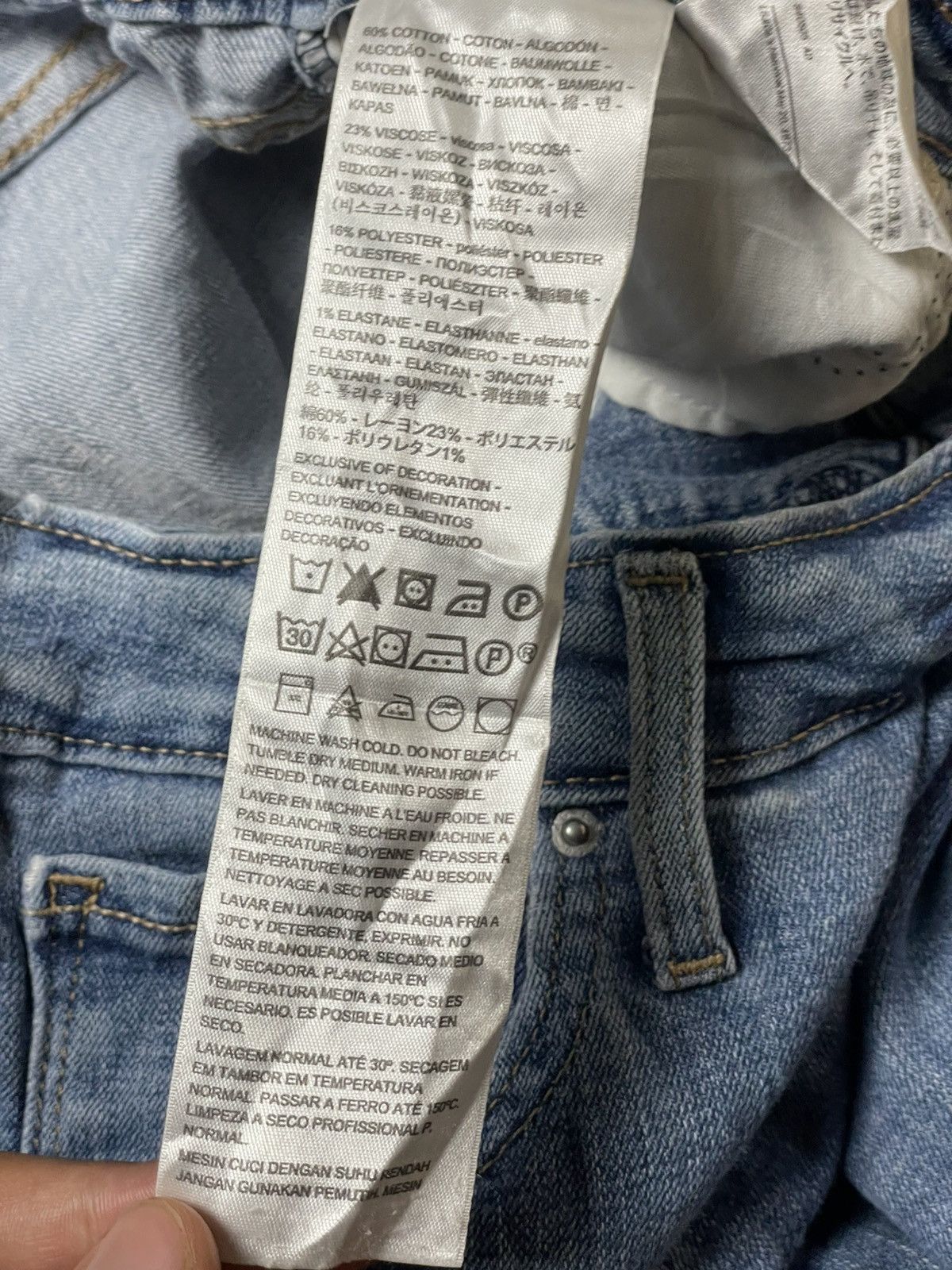 Levi's × Vintage Vintage LEVIS High Rise Skinny Denim Jeans (117) Size US 28 / EU 44 - 8 Thumbnail
