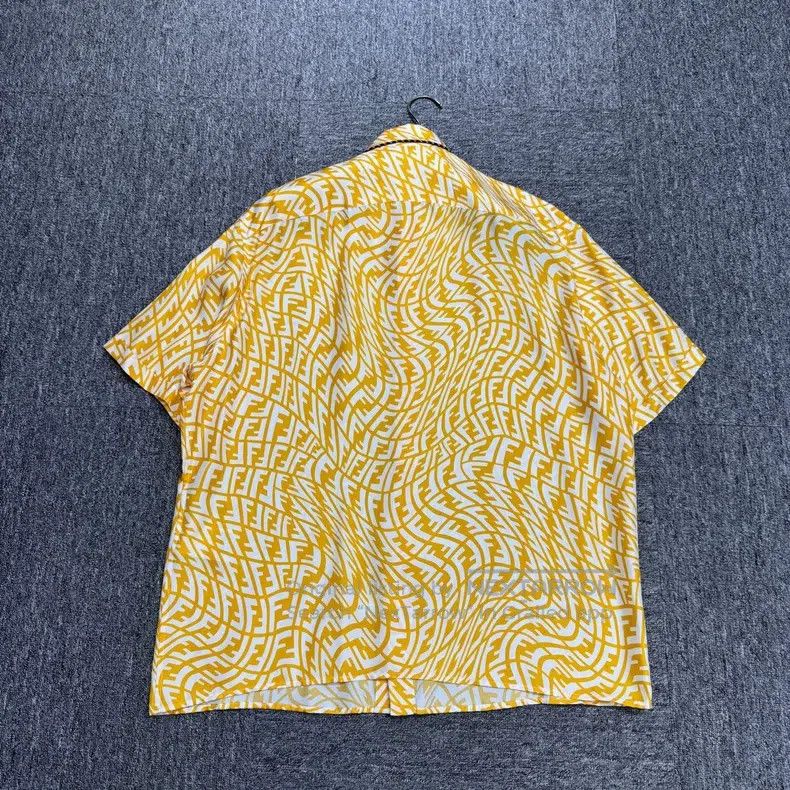 Fendi Fendi size 41 Double F full print mulberry silk short-sleev Size US XS / EU 42 / 0 - 2 Thumbnail