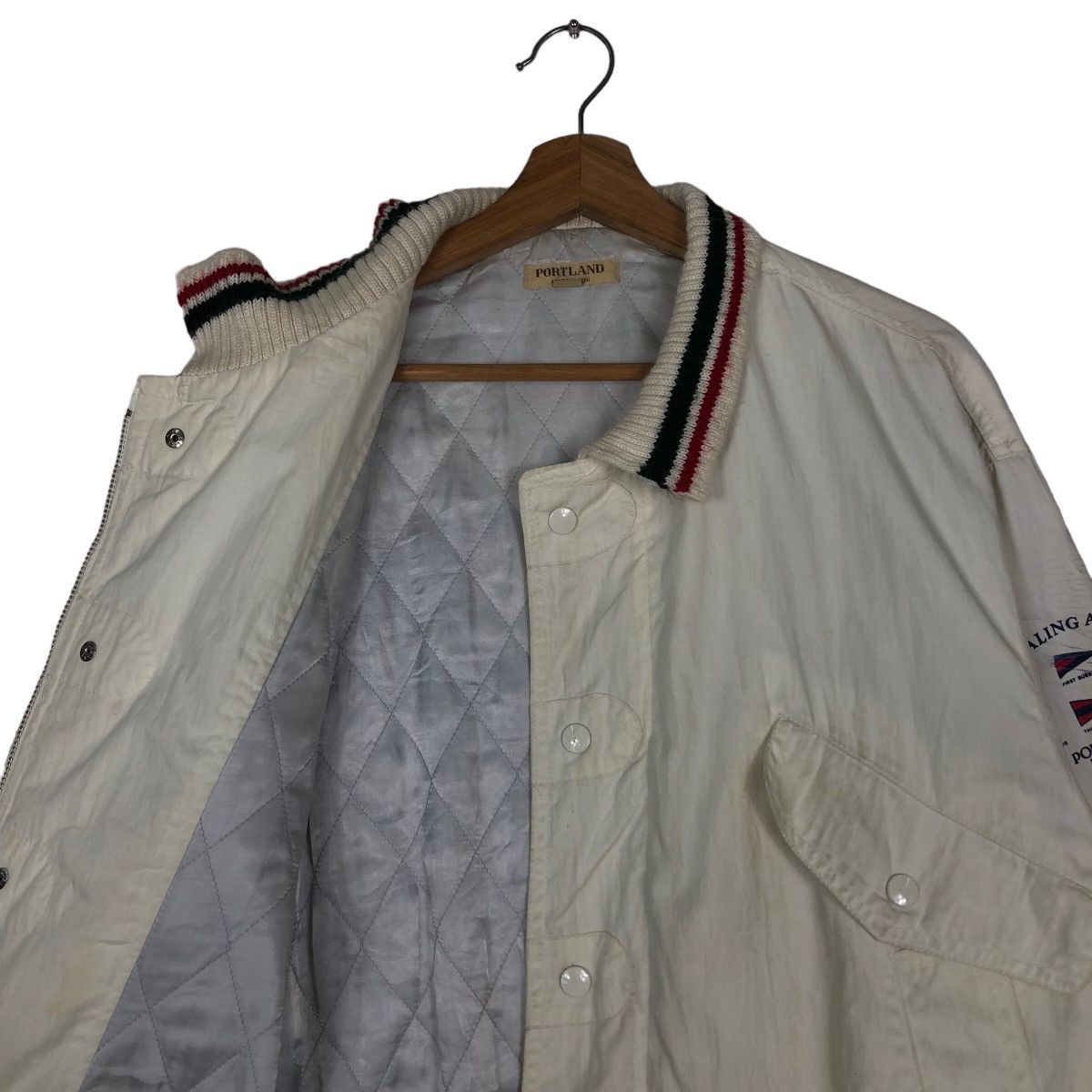 Japanese Brand 🔥90’s Vintage Bomber Jacket Portland Motomachi Japan Size US M / EU 48-50 / 2 - 10 Thumbnail
