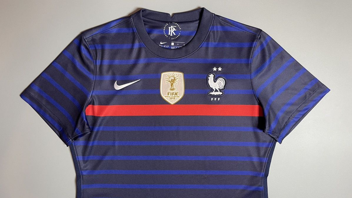 Nike × Vintage FRANCE NIKE 2020 EURO FOOTBALL HOME JERSEY Size L / US 10 / IT 46 - 2 Thumbnail