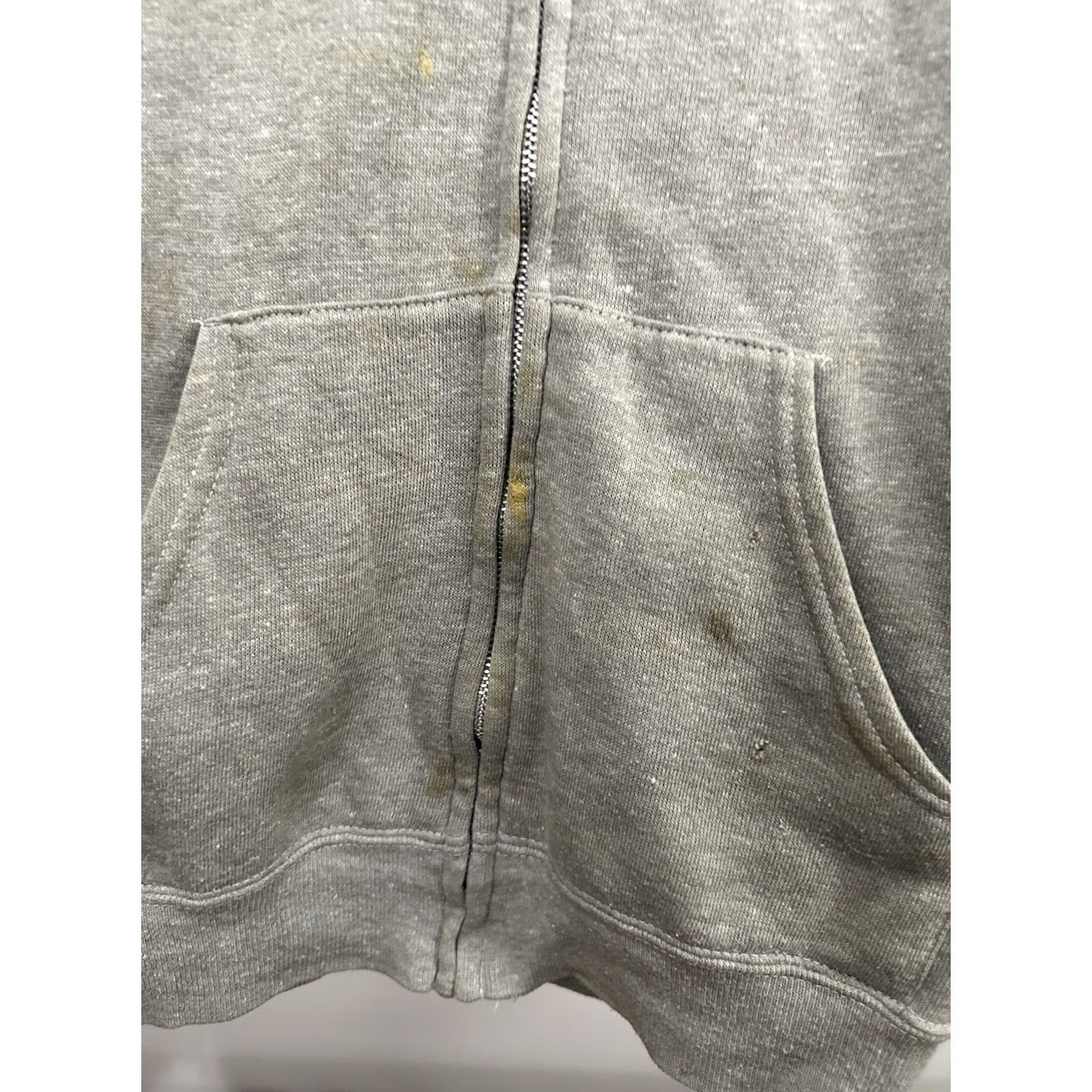 IDEA VINTAGE 70s Heather Gray Full Zip Hoodie Sweatshirt Worn Soft Ideal Zipper XL Men's Size US XL / EU 56 / 4 - 7 Thumbnail
