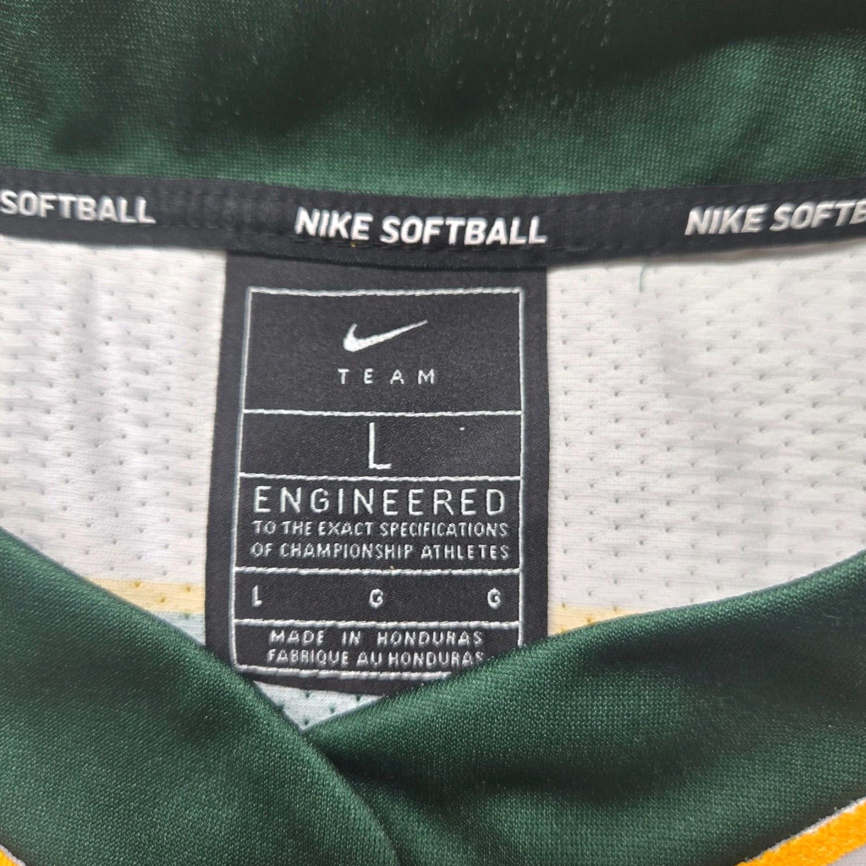 Nike Nike Pulaski County Virginia VA Softball Jersey Adult Ladies Womens Size L Large White Jersey 90s Concert Team Womens Size L / US 10 / IT 46 - 3 Thumbnail
