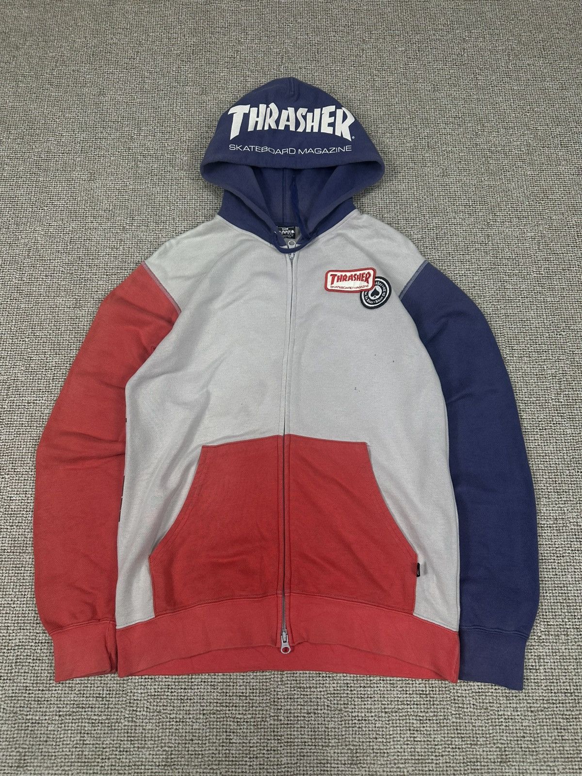 Thrasher Thrasher Skateboard Japan Flake Zipper Hoodie Z304 Size US M / EU 48-50 / 2 - 1 Thumbnail