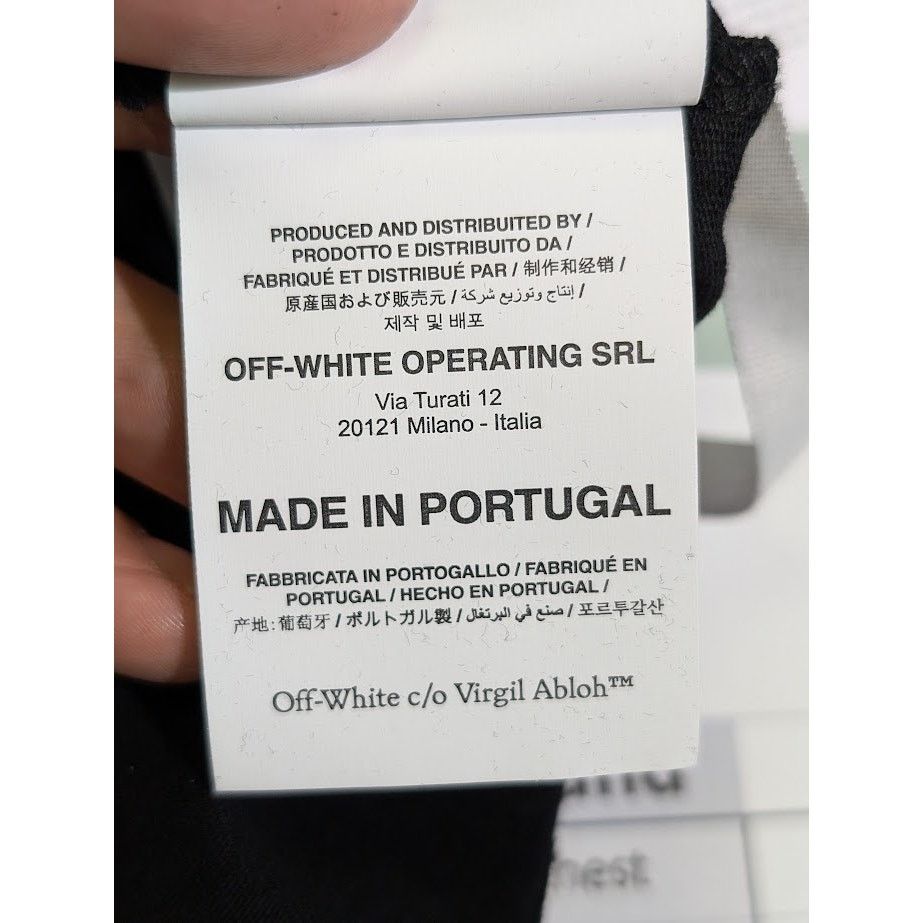 Off-White o1rshd1 Splash Arr Slim Short Sleeve T-Shirt in Black Beige Size US XS / EU 42 / 0 - 20 Thumbnail