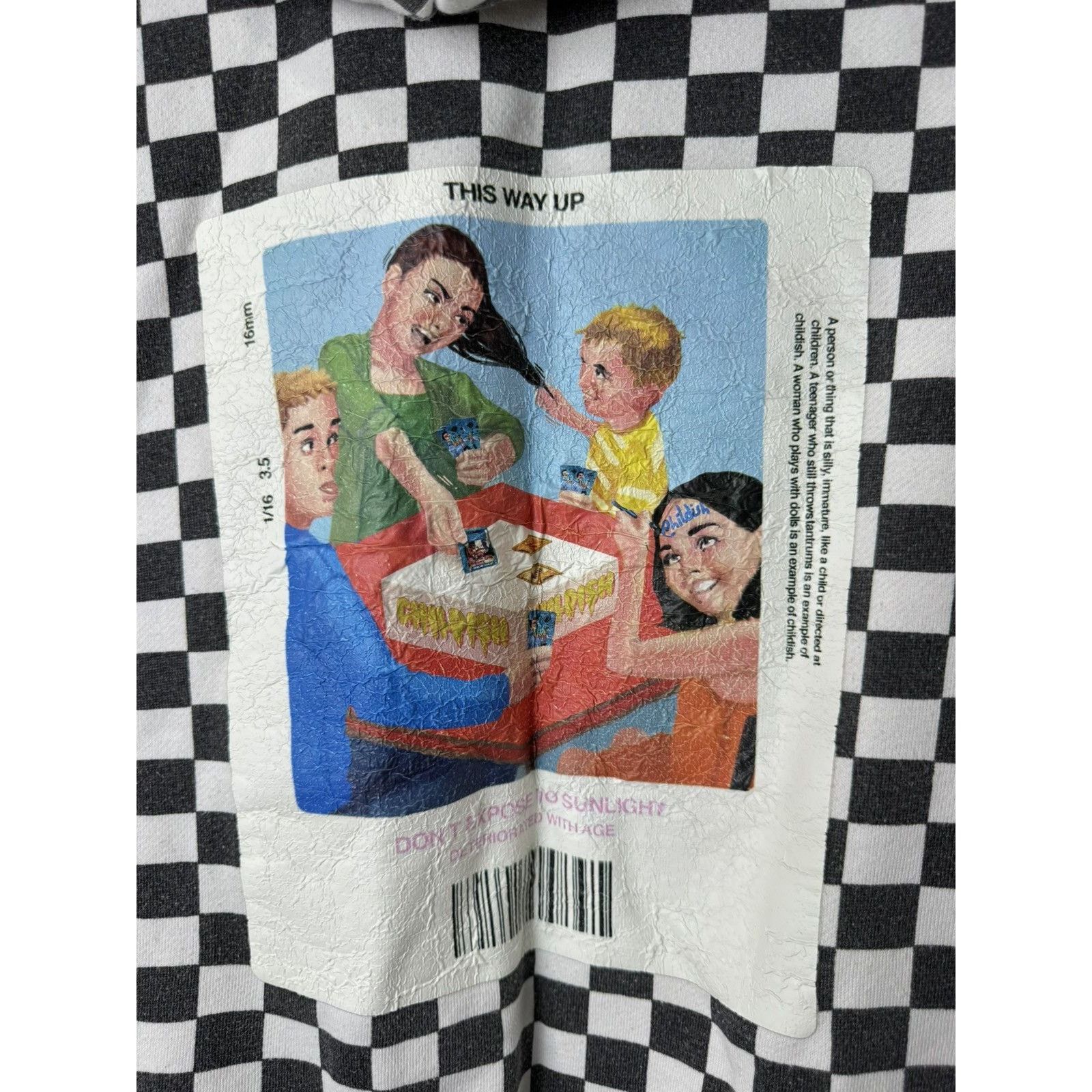 CHILDS Vintage Childish Checkered Embroidered Logo Hoodie Size US M / EU 48-50 / 2 - 8 Thumbnail
