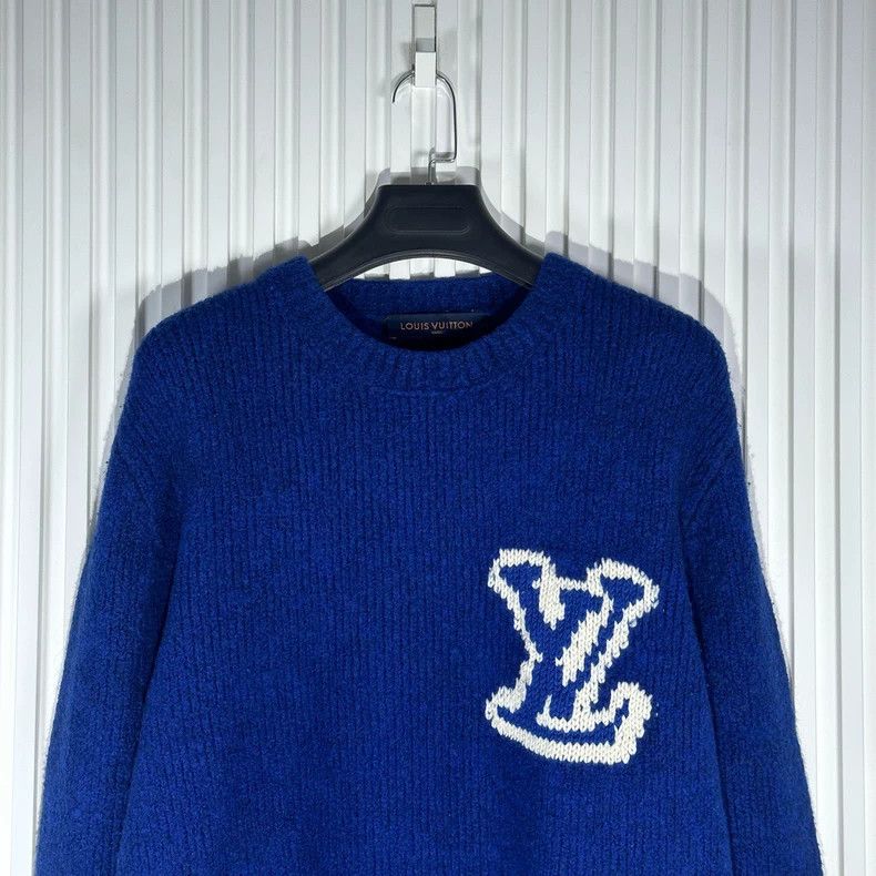 Louis Vuitton Louis Vuitton Blue teddy sweater 2501-Nextarrow Size US XL / EU 56 / 4 - 3 Thumbnail
