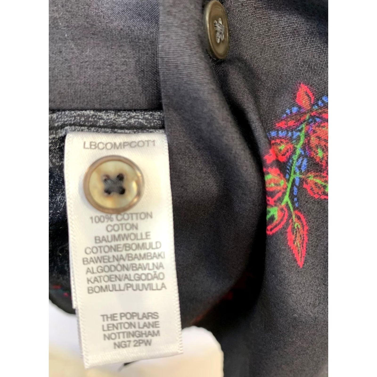 Paul Smith VINTAGE Paul Smith Men’s Tailored Fit Long Sleeve Shirt Navy Floral Rose Print L Size US L / EU 52-54 / 3 - 4 Thumbnail